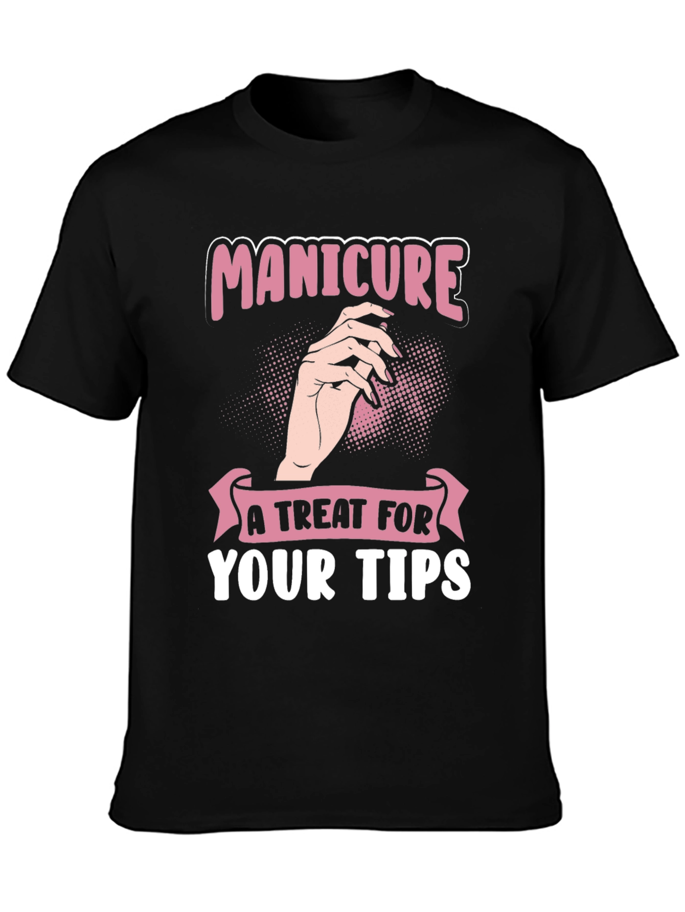 Black Manicure Treat T-Shirt view 3
