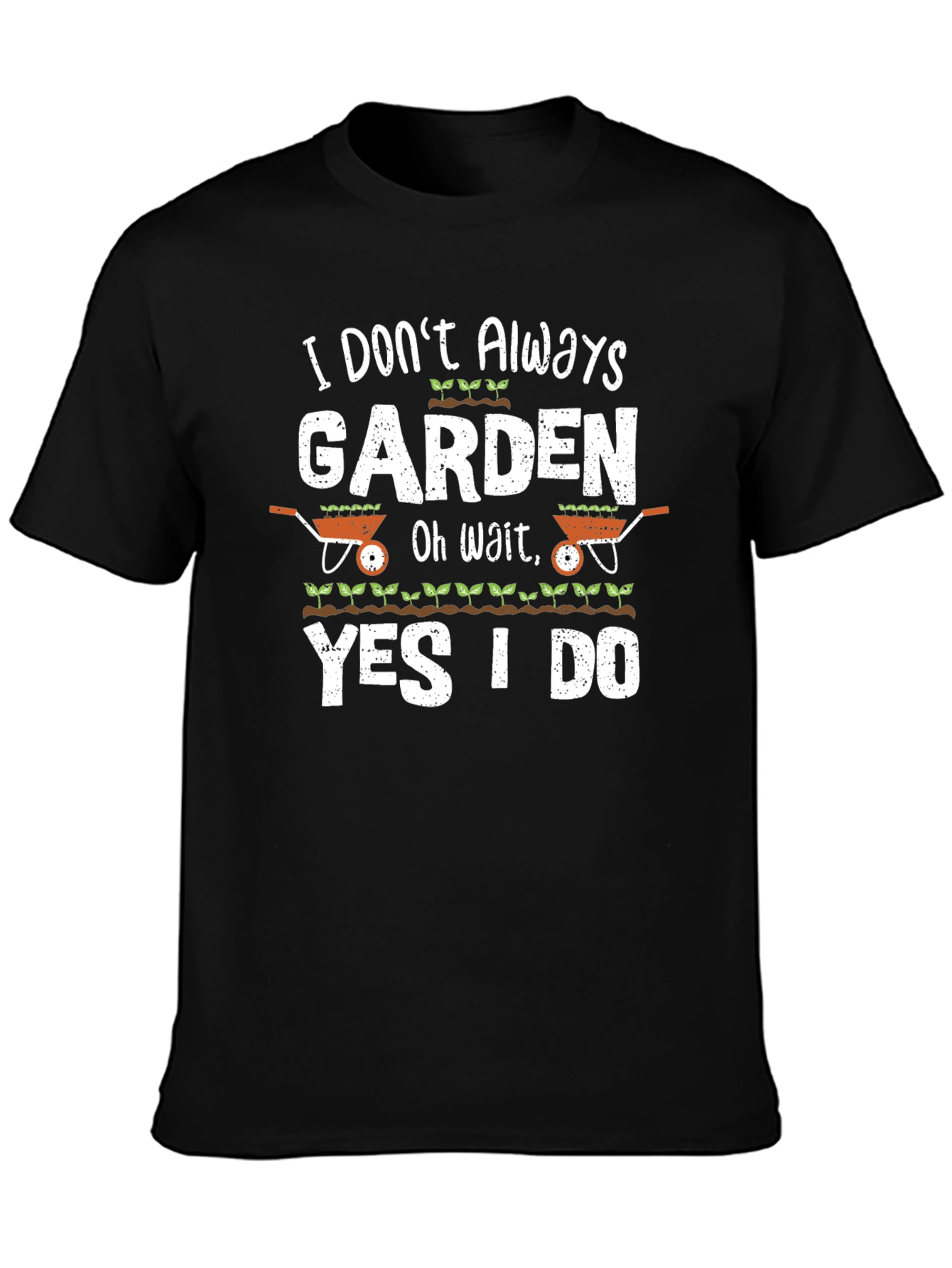 Black Gardening T-Shirt - Funny Gardener Gift view 3