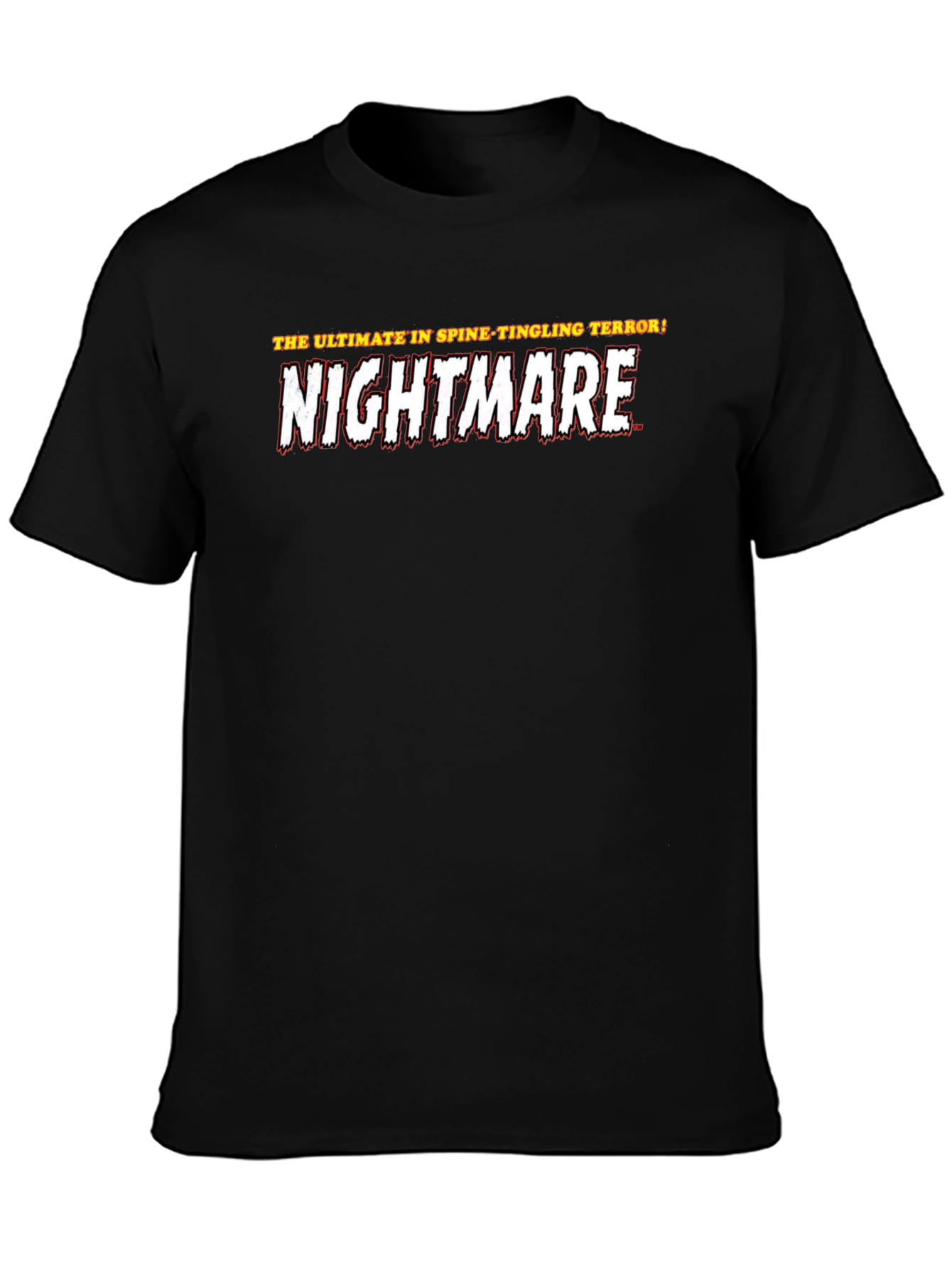 Black Nightmare Horror Movie Graphic T-Shirt view 3