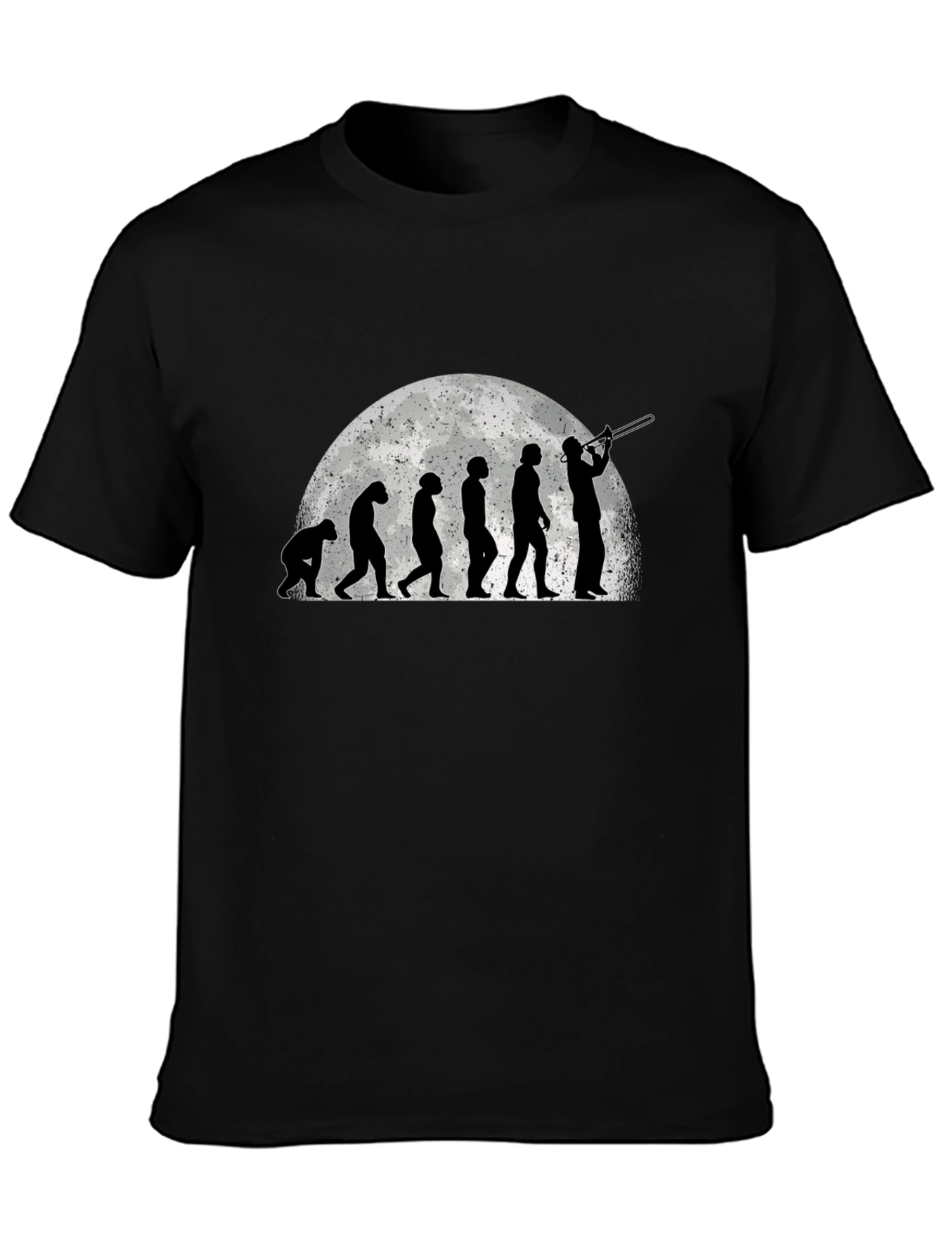 Black Trombone Evolution Black T-Shirt view 3