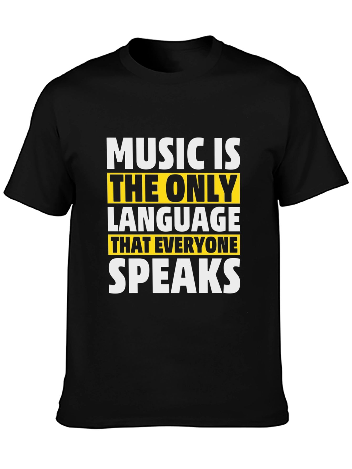 Black Music is the Only Language T-Shirt view 3