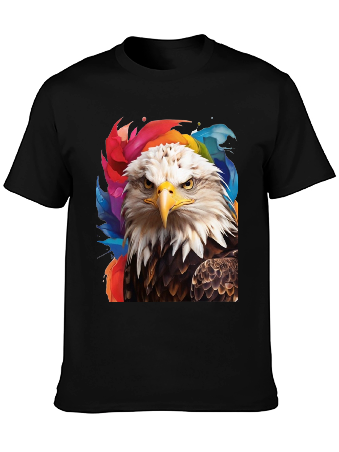 Black Bald Eagle Graphic Tee - Patriotic Style view 3