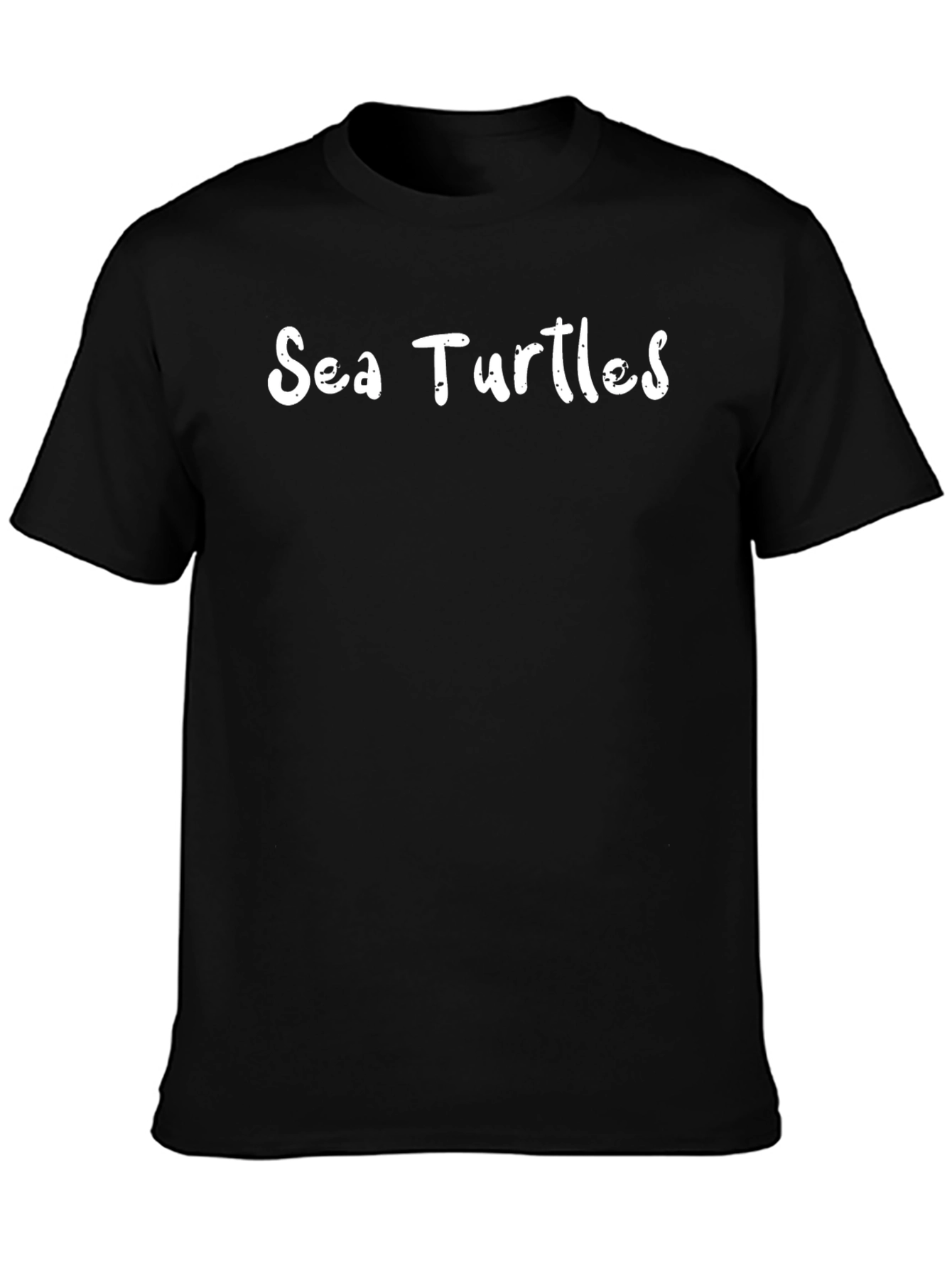 Black Sea Turtles Graphic Black T-Shirt view 3