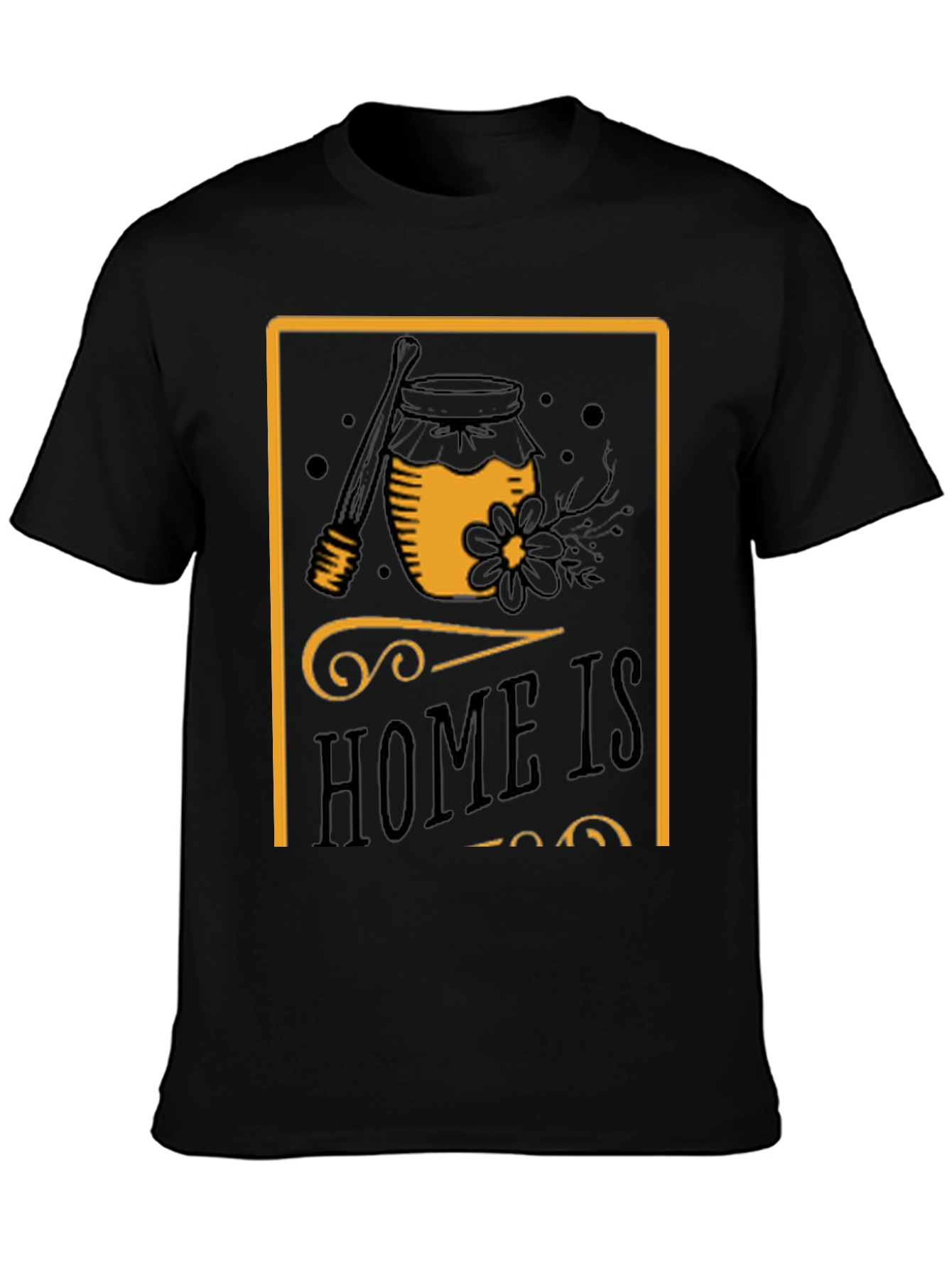 Black Honey Jar Graphic T-Shirt - Sweet Comfort Tee view 3
