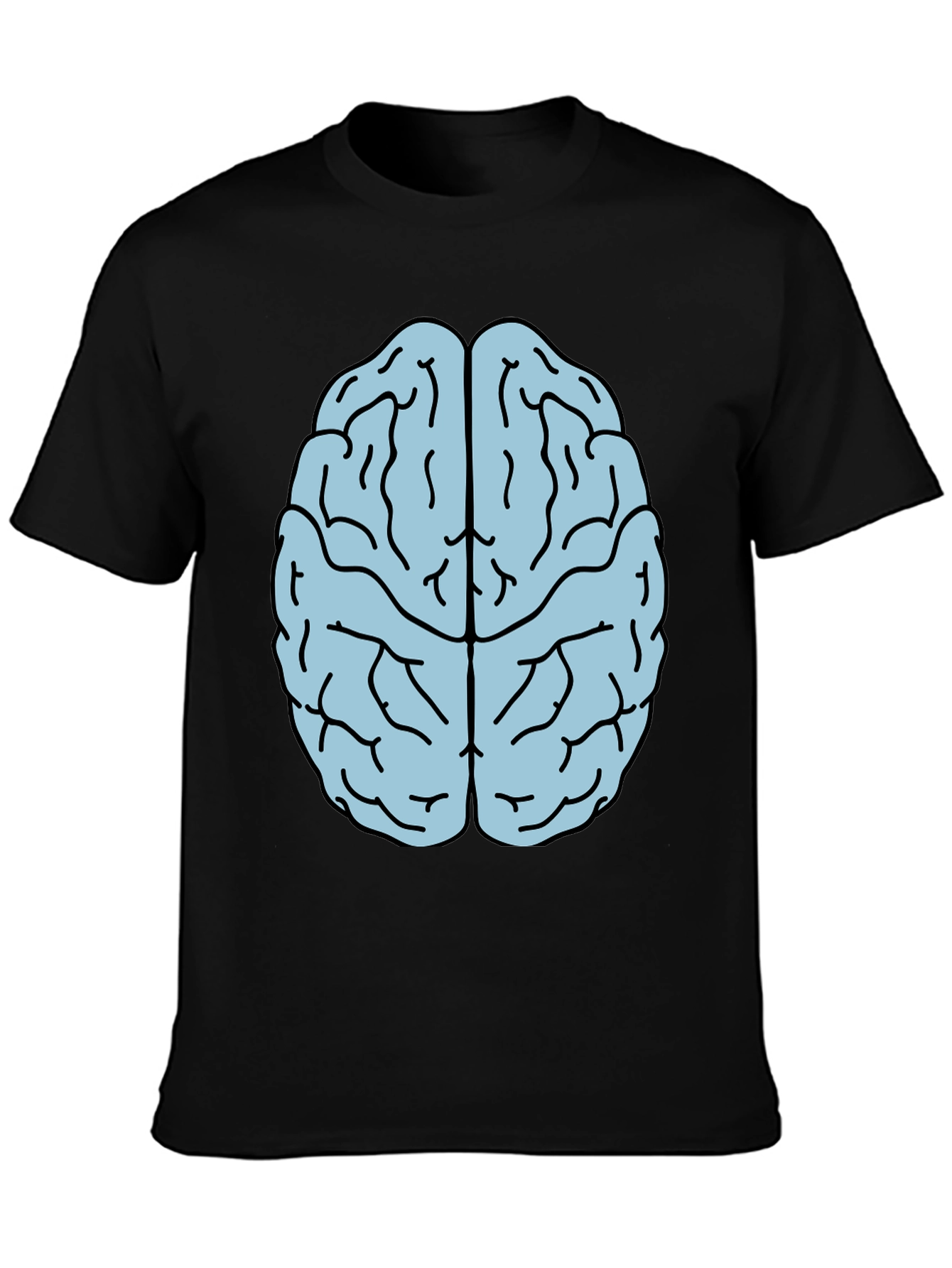Black Brain Graphic T-Shirt - Smart Style view 3