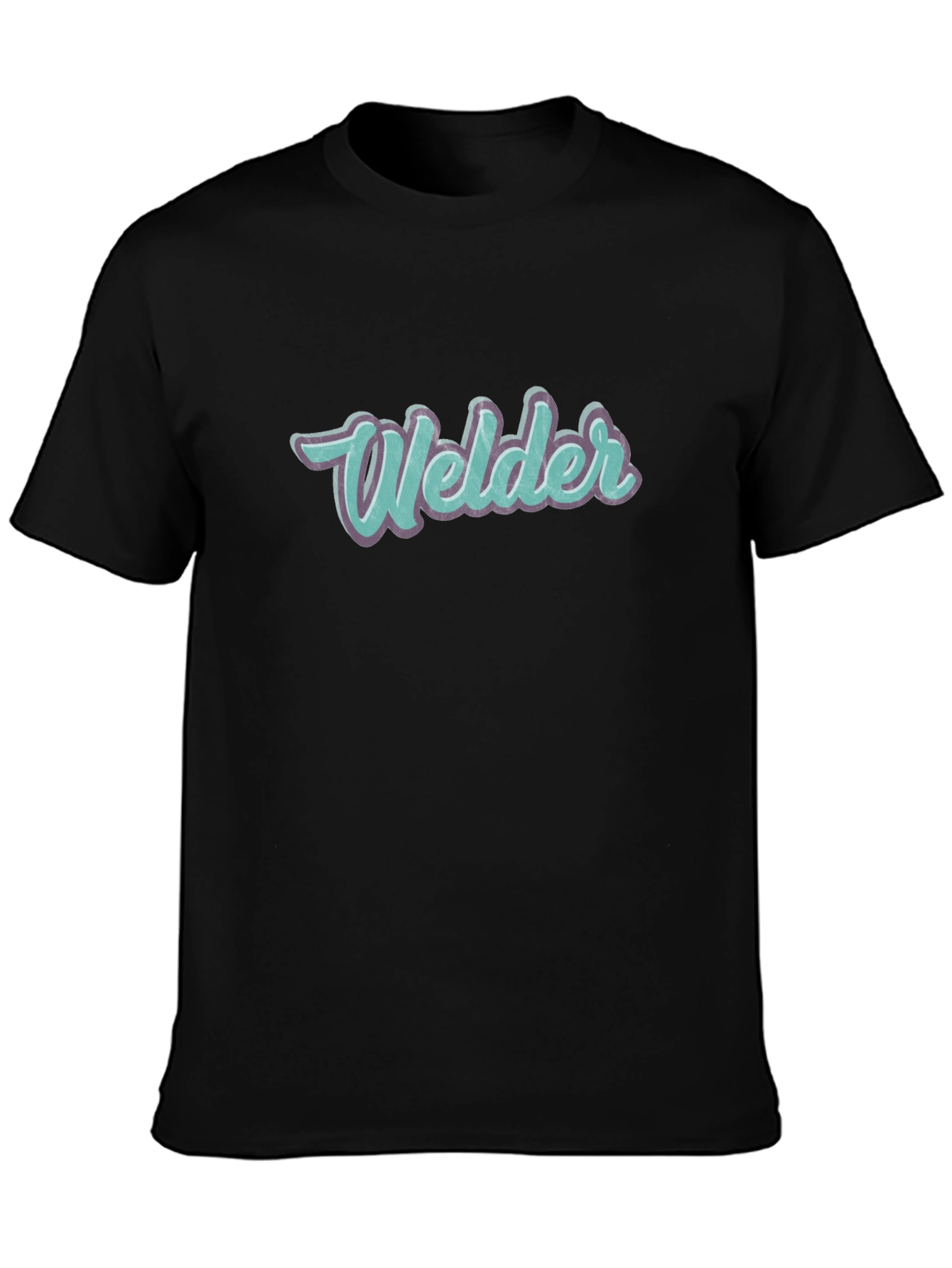 Black Welder Graphic Tee - Black Short Sleeve Shirt view 3