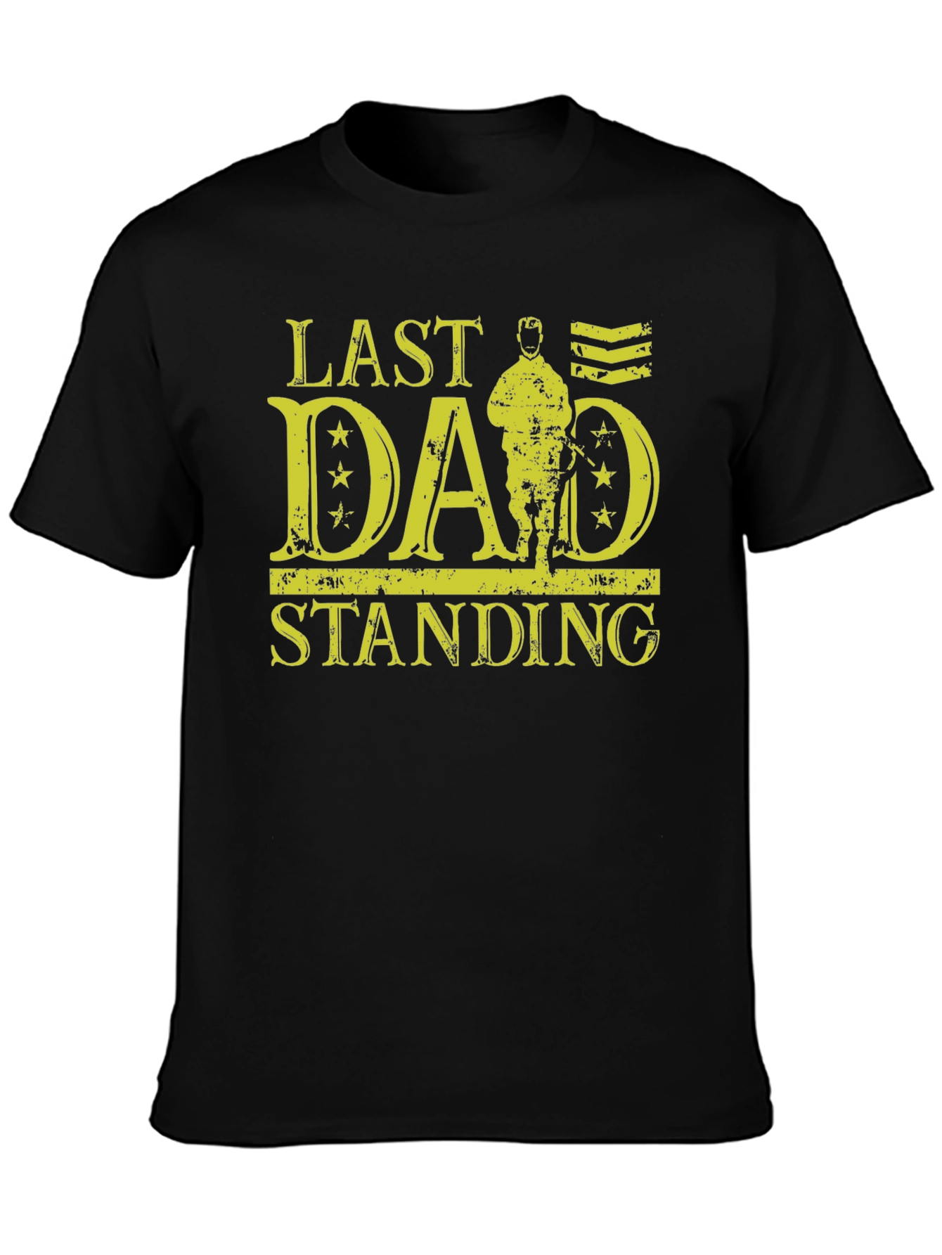 Black Last Dad Standing Graphic Tee view 3