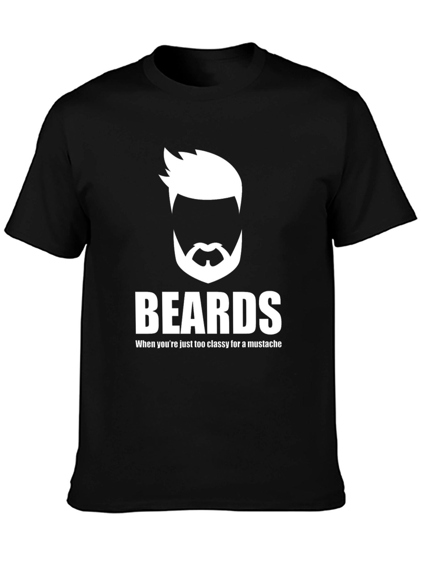Black Beards Classy Graphic Tee - Cool Men's T-Shirt view 3