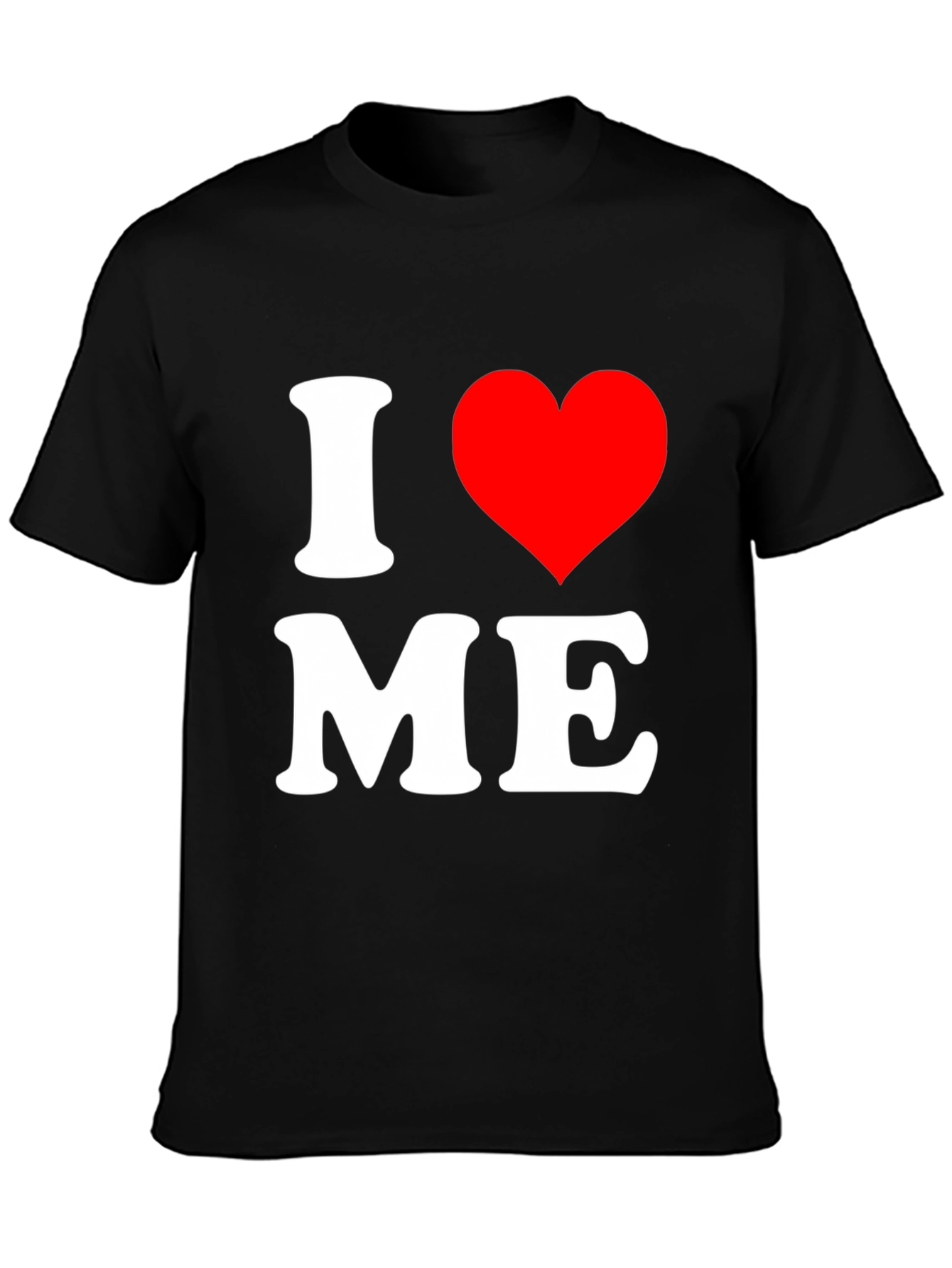 Black I Heart Me Black Graphic Tee view 3