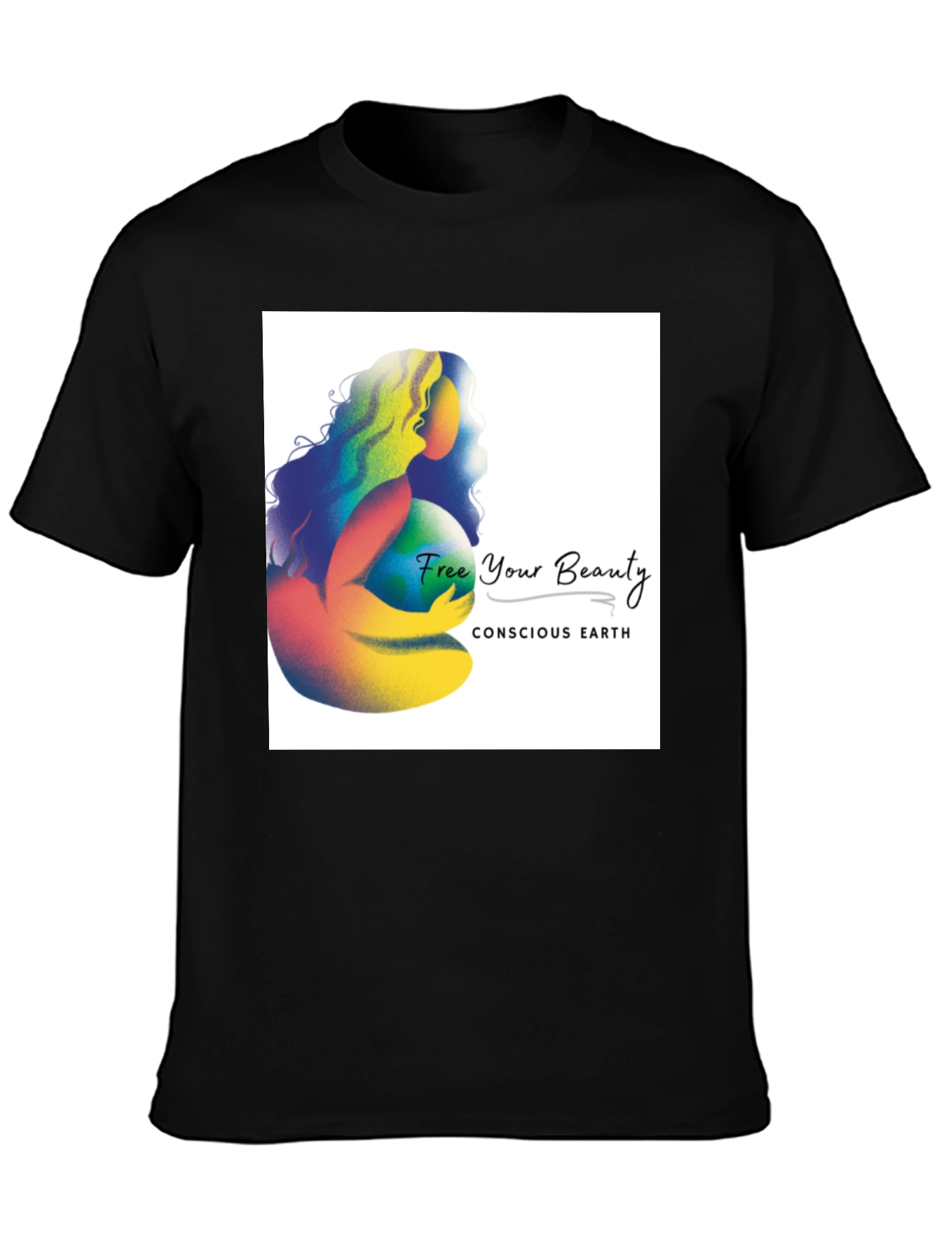 Conscious Earth Graphic Tee - Free Your Beauty - 3