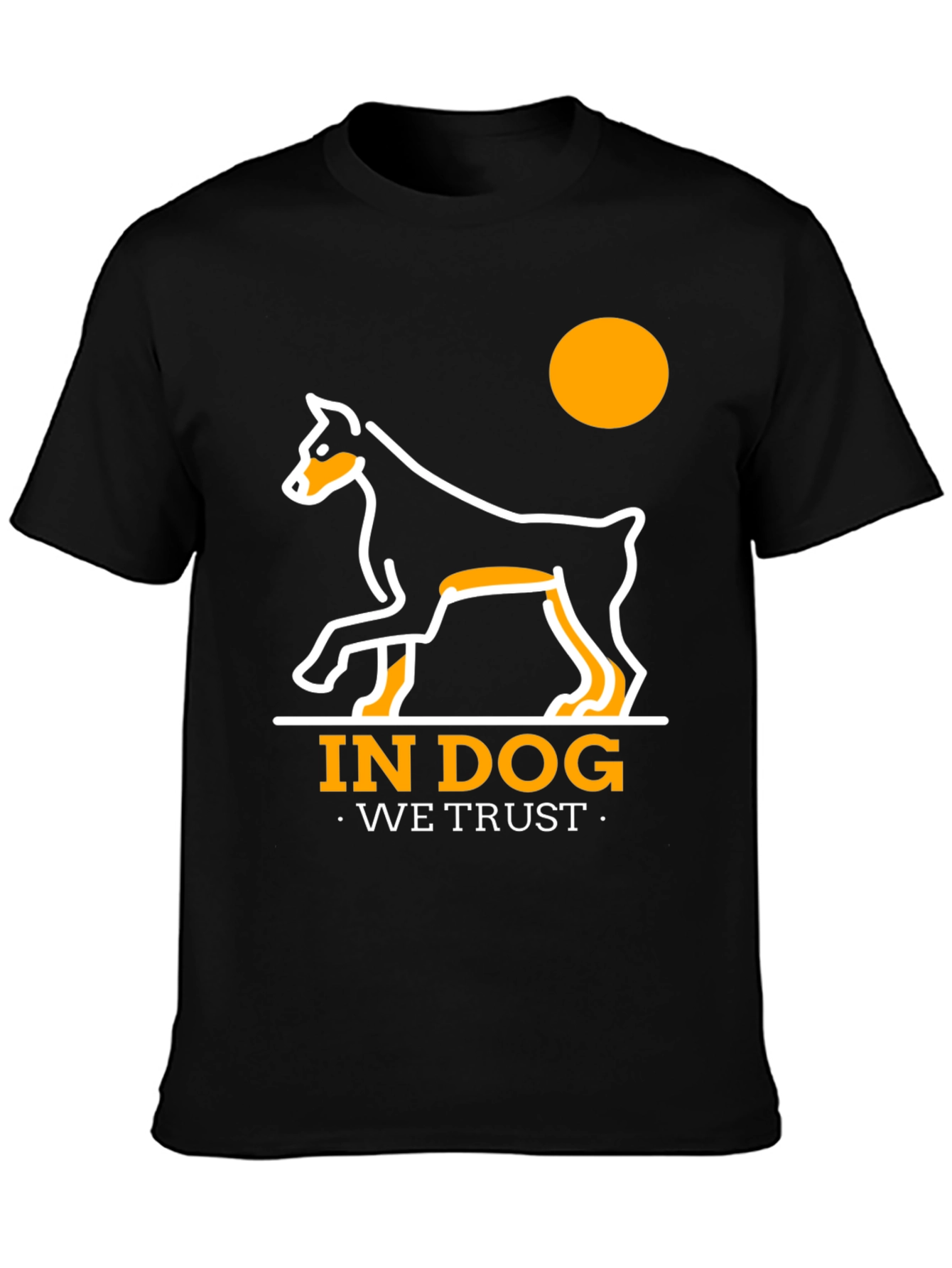 Black In Dog We Trust T-Shirt - Black view 3