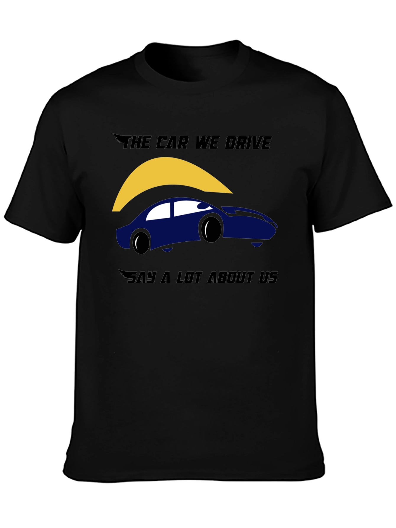 Black The Car We Drive Graphic T-Shirt - Black view 3