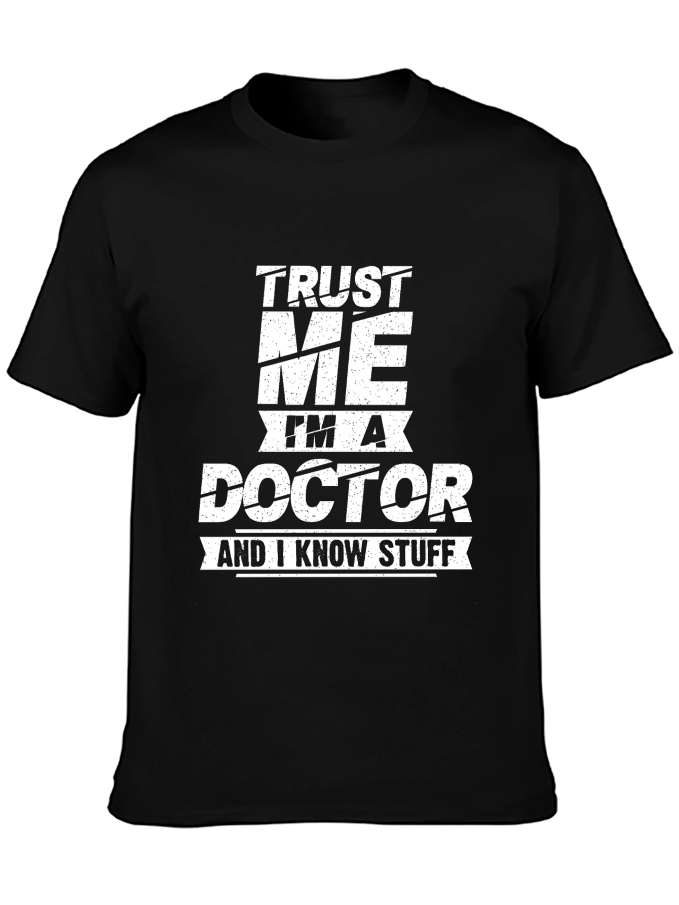 Black Trust Me I'm A Doctor Graphic Tee view 3