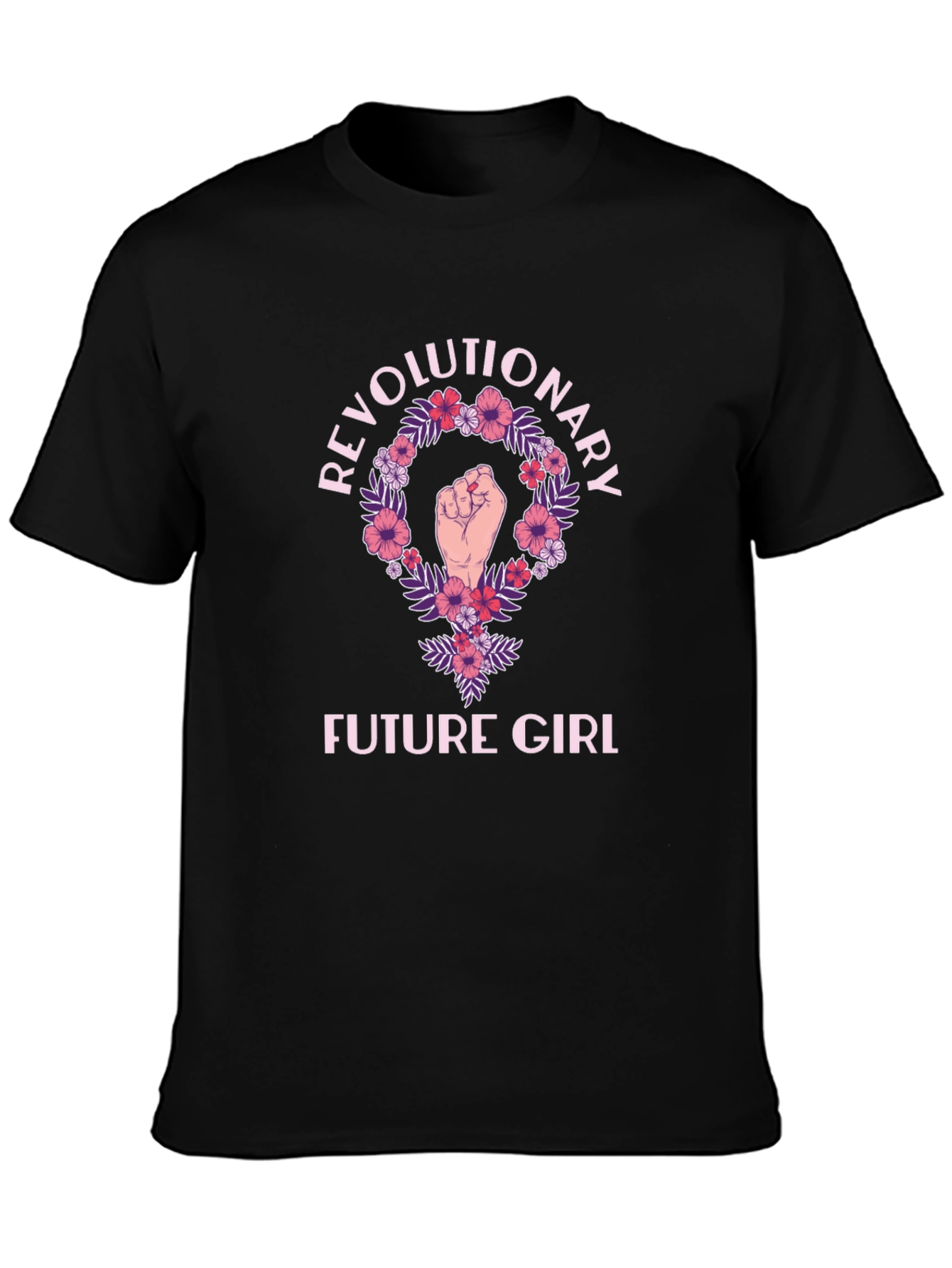 Black Revolutionary Future Girl Graphic Tee view 3