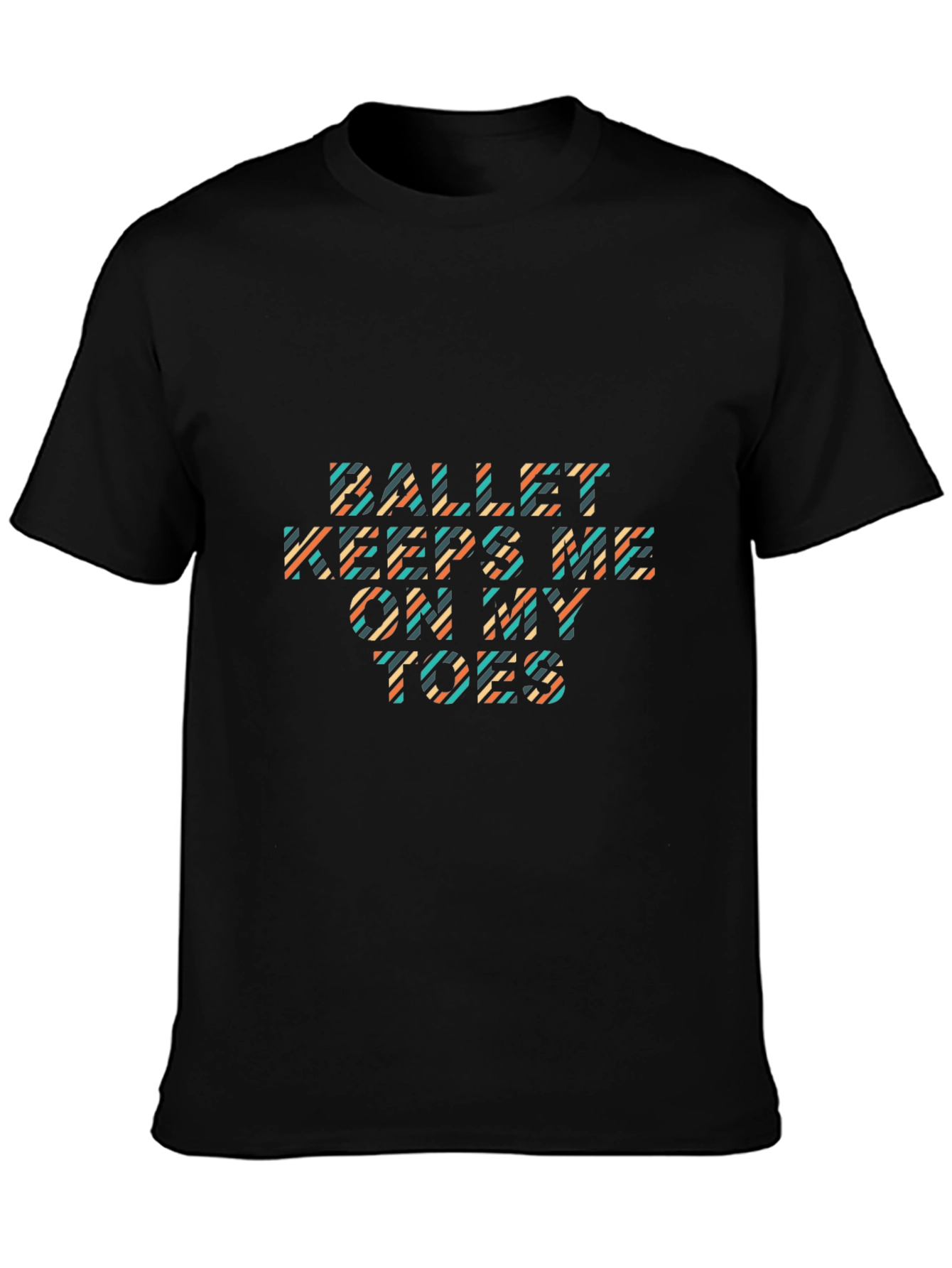 Black Ballet Keeps Me On My Toes T-Shirt view 3