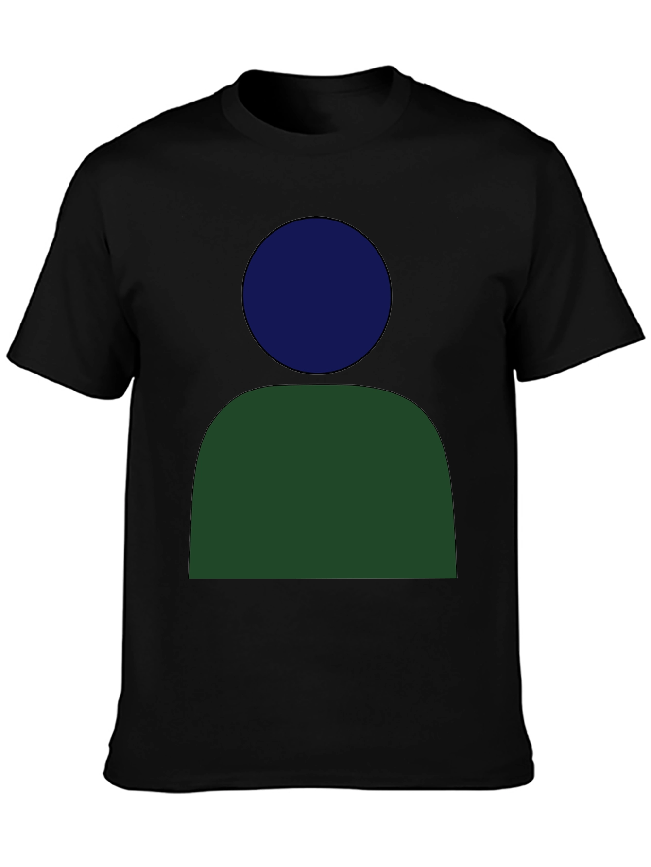 Black Abstract Graphic Tee - Modern Casual Style view 3