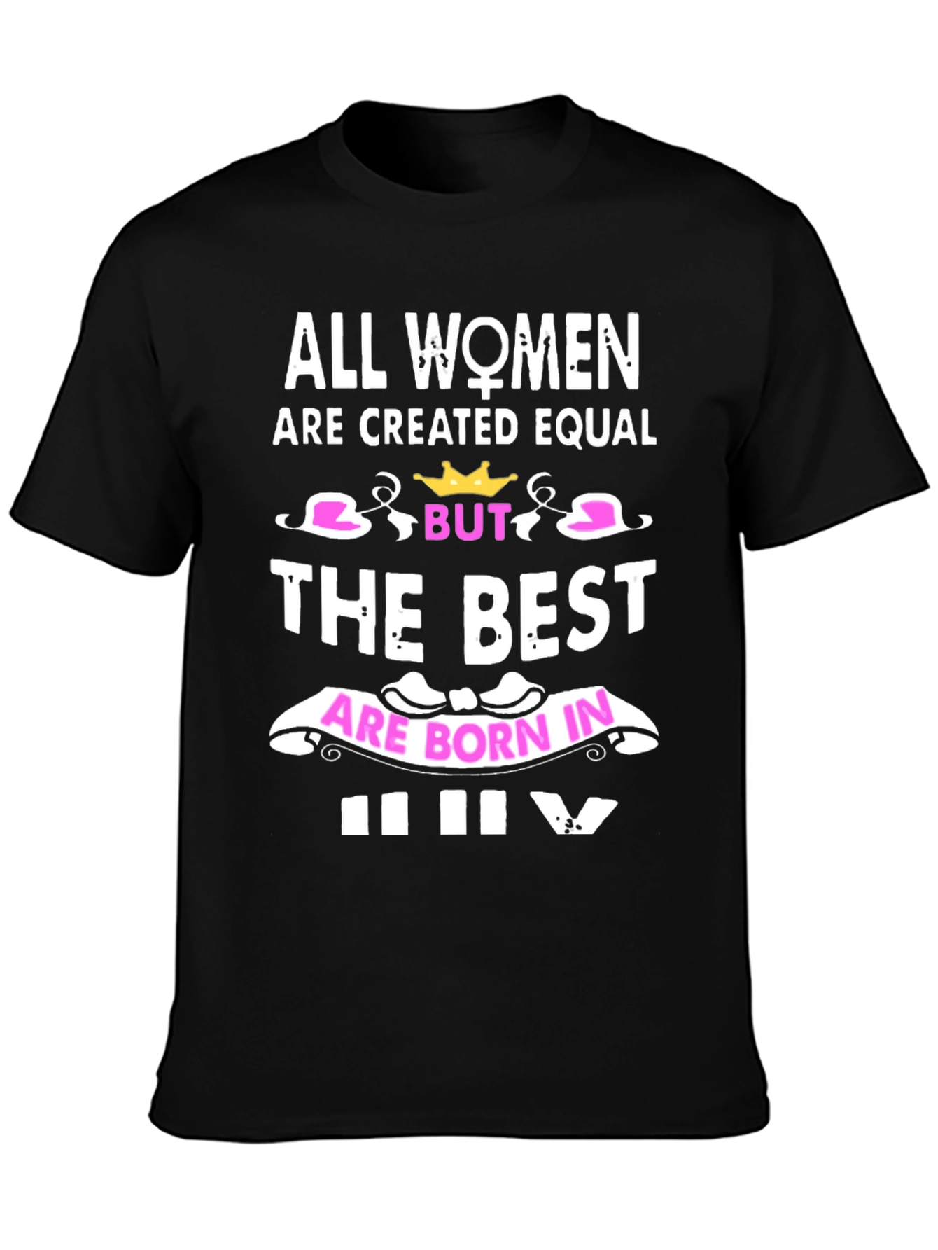 Black Women Born In July Graphic Tee view 3