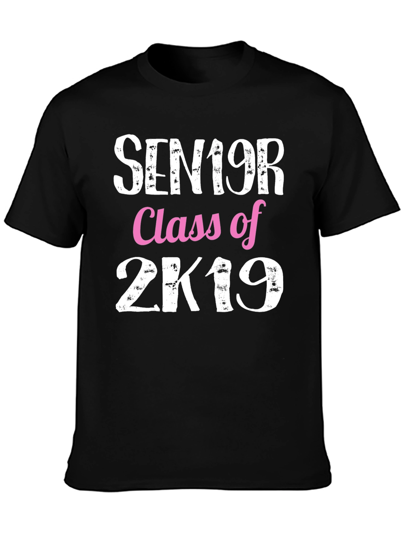 Black Senior Class of 2K19 T-Shirt view 3