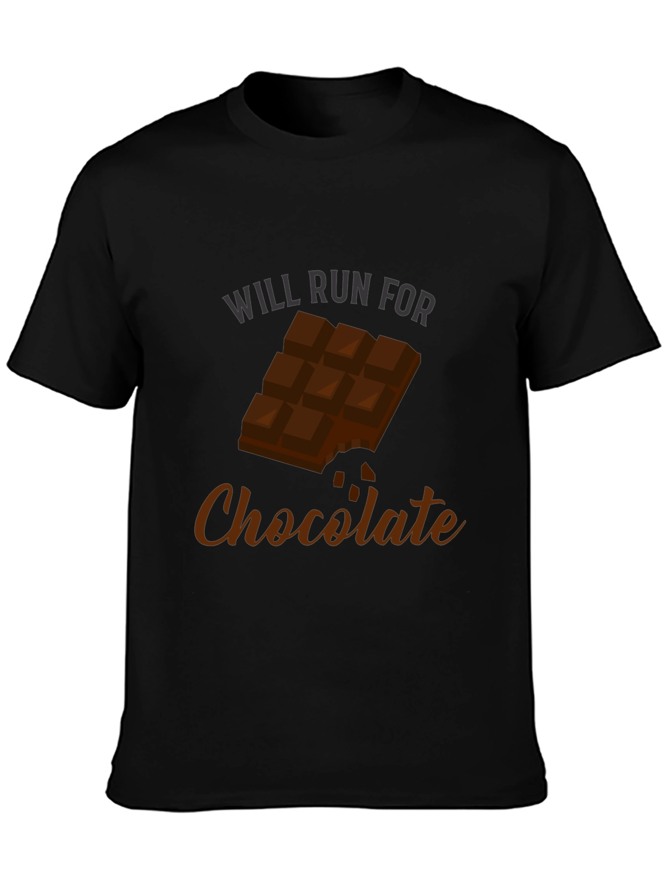 Black Will Run For Chocolate Graphic Tee view 3