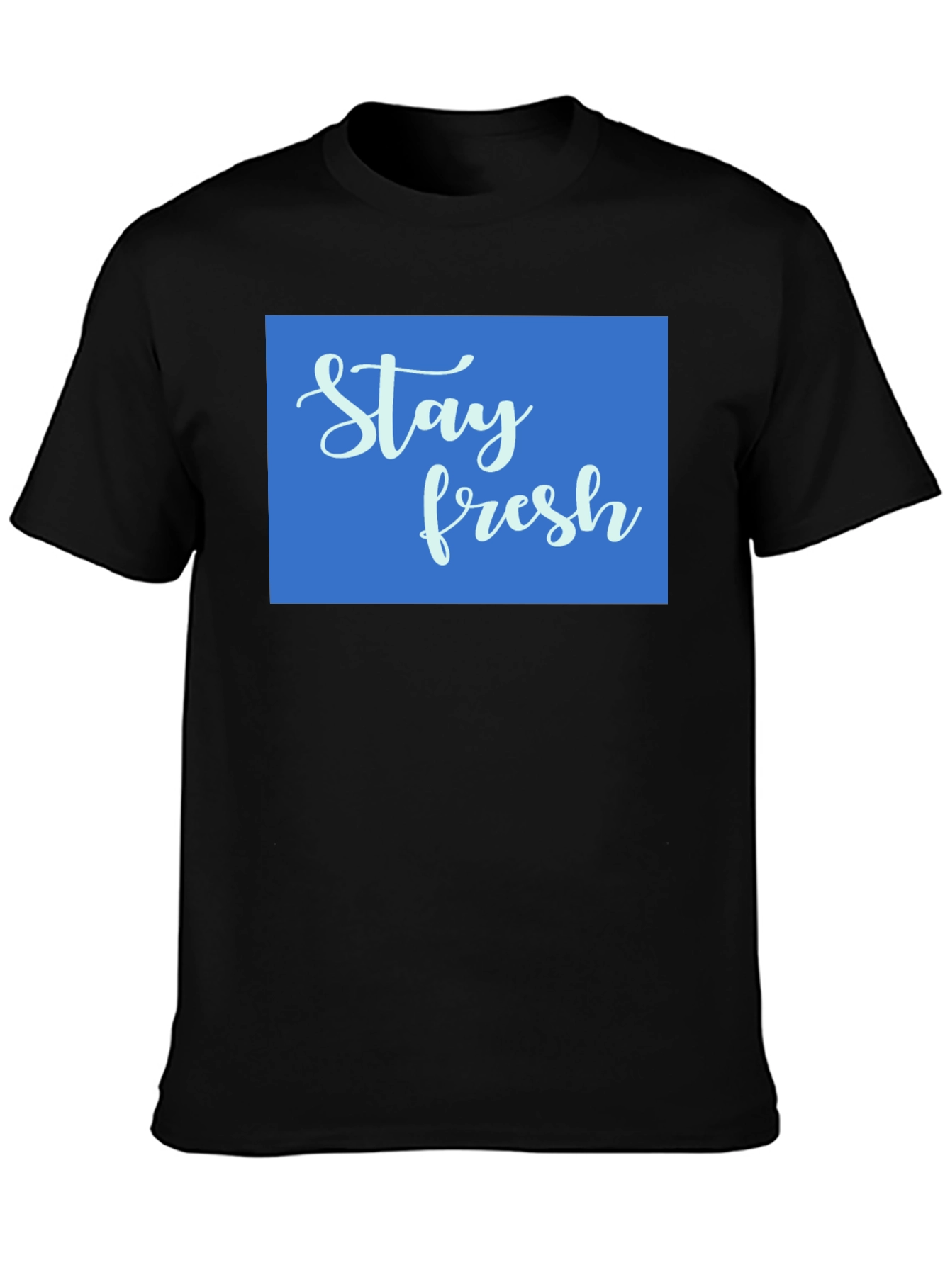 Black Stay Fresh Graphic Tee - Cool Comfort Fit view 3