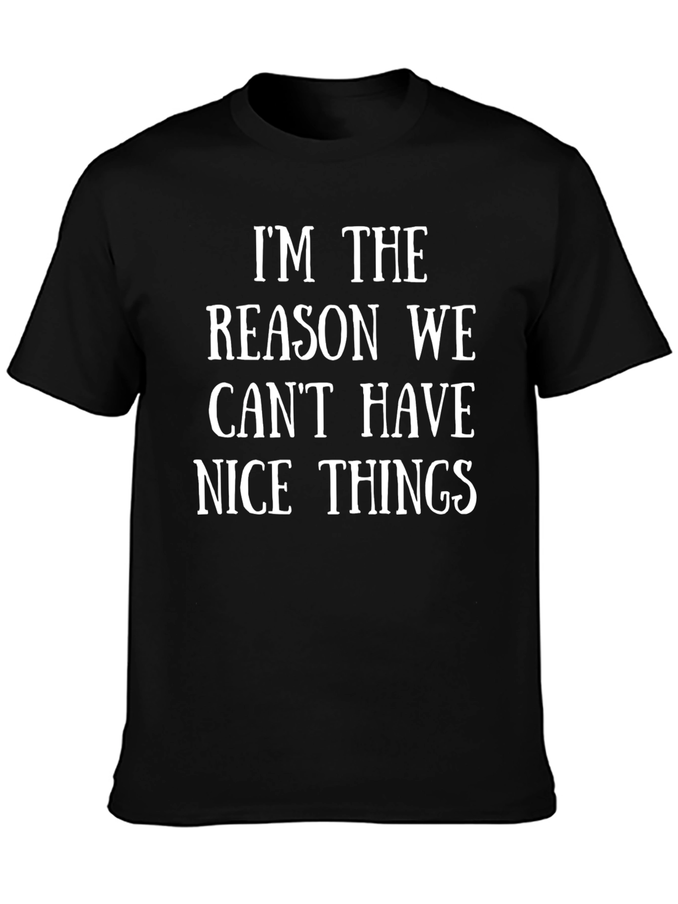 Black Funny I'm The Reason We Can't Have Nice Things T-Shirt view 3