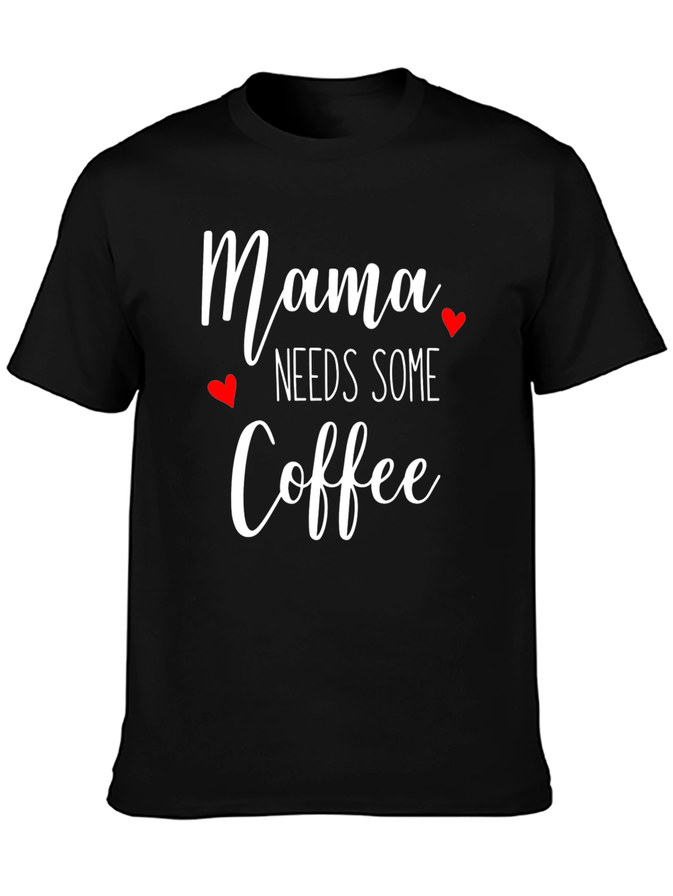 Black Mama Needs Some Coffee T-Shirt - Cute Women's Tee view 3