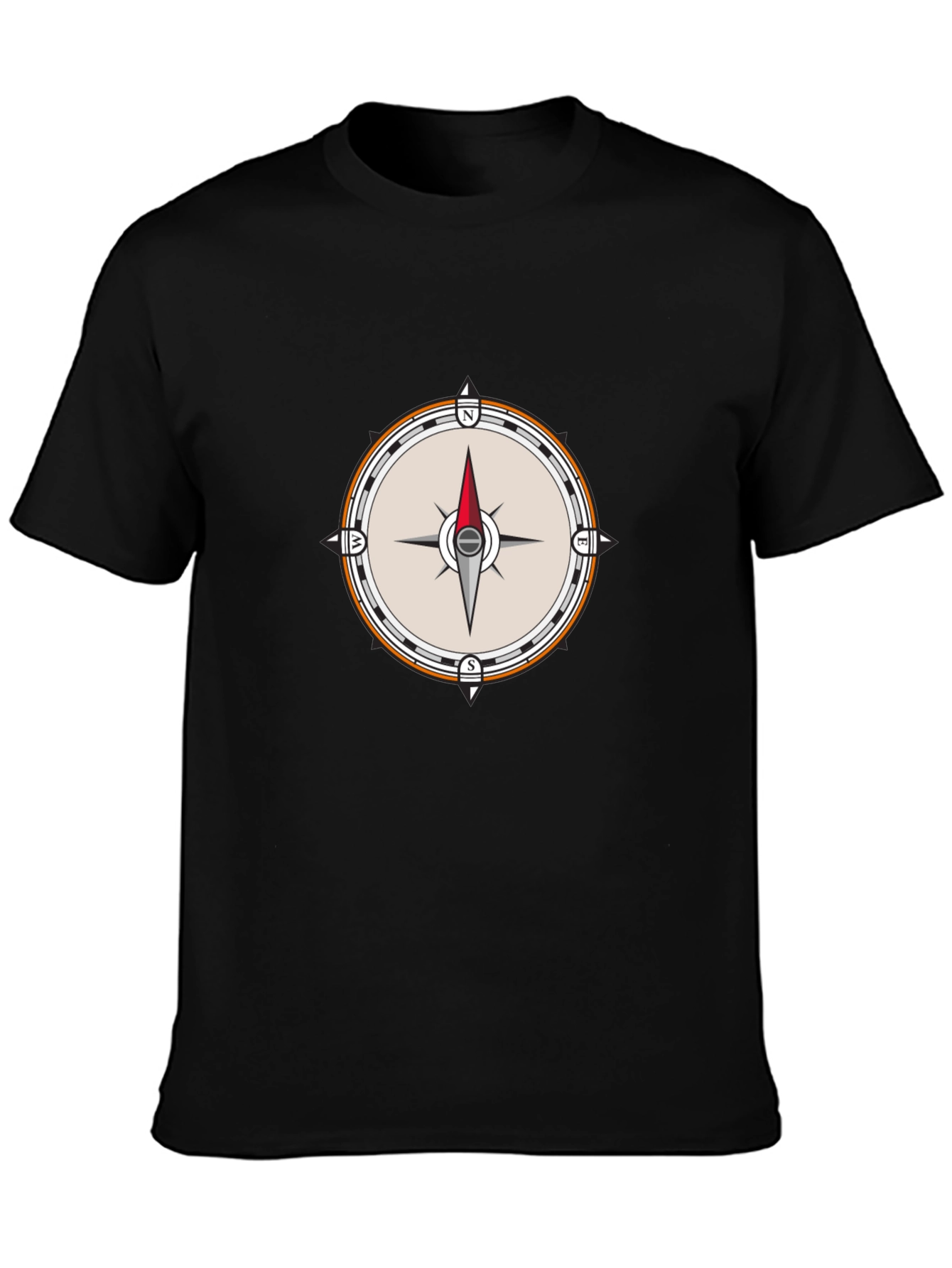 Black Compass Graphic Tee - Stylish Adventure Apparel view 3