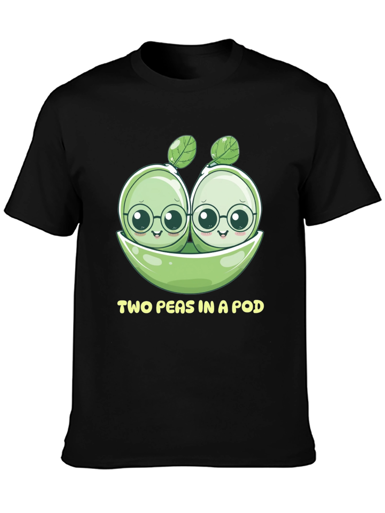 Black Two Peas in a Pod Graphic Tee view 3