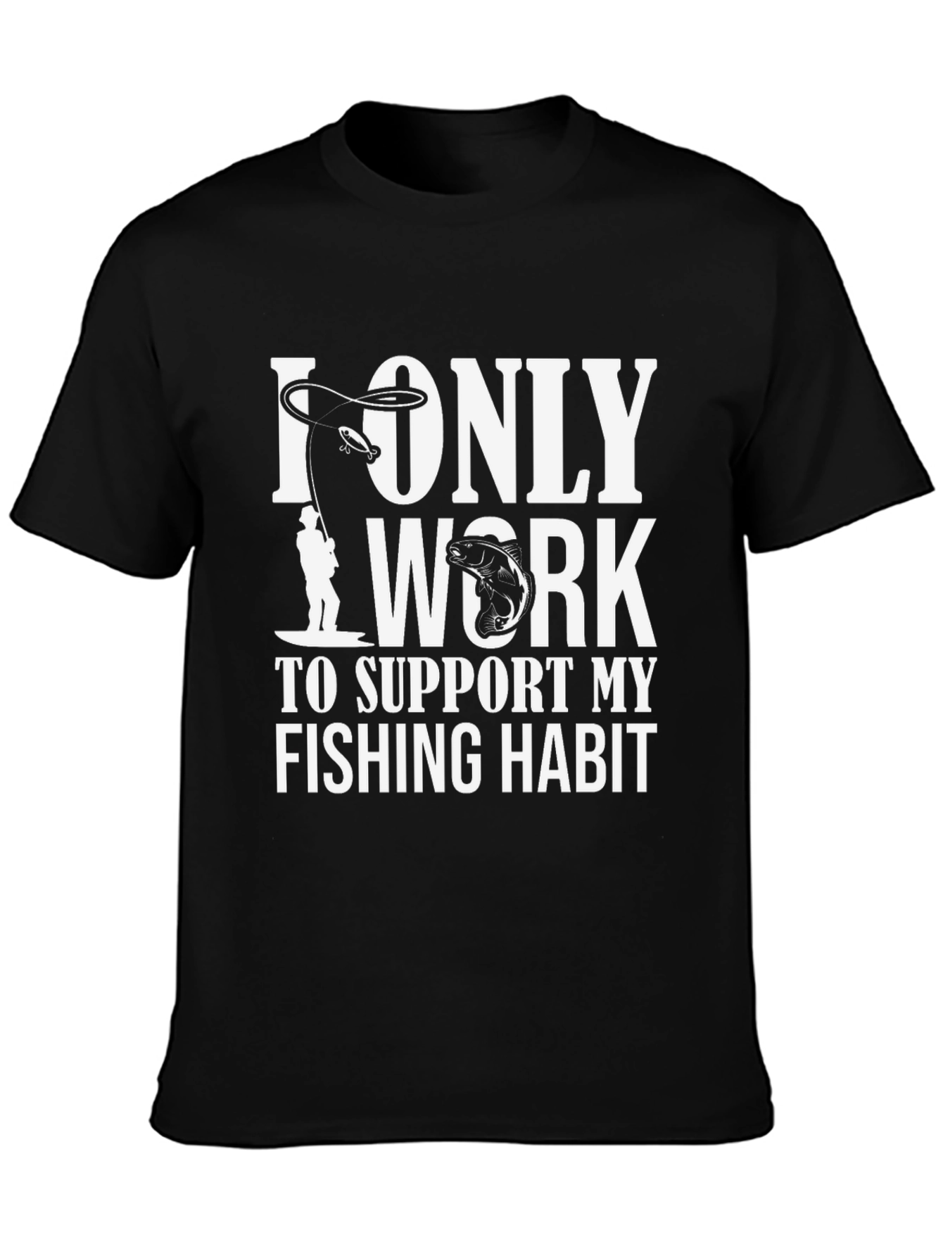 Fishing Habit T-Shirt - Black - 3