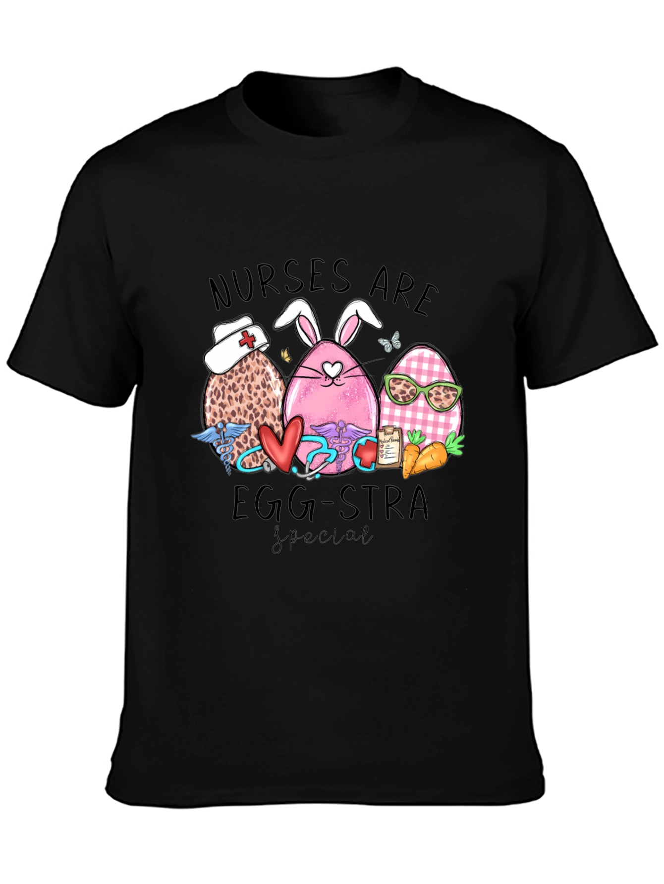 Black Nurses Are Egg-stra Special T-Shirt view 3