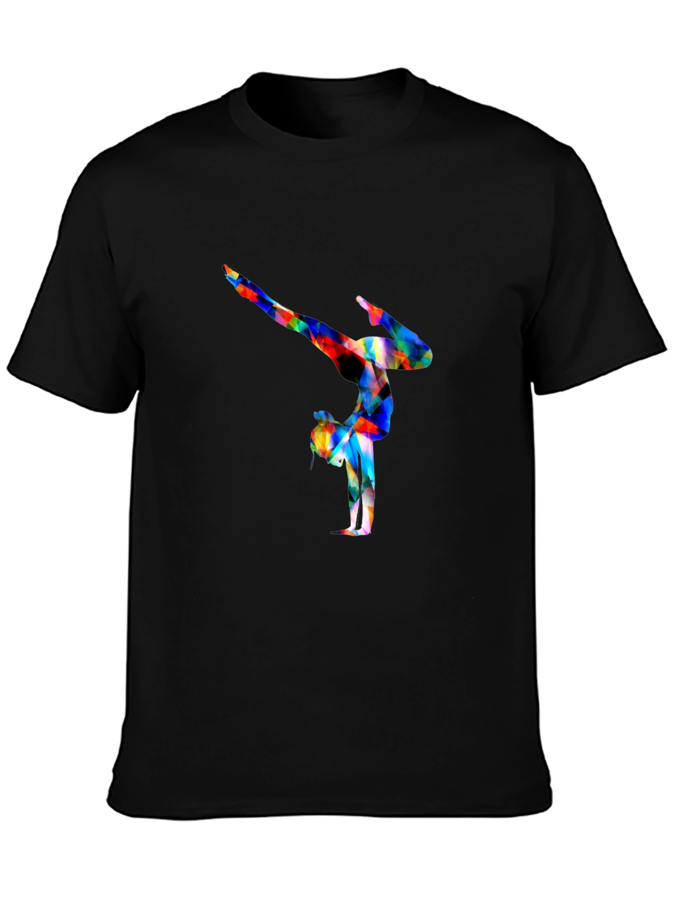 Black Gymnast Graphic Tee - Black Cotton view 3