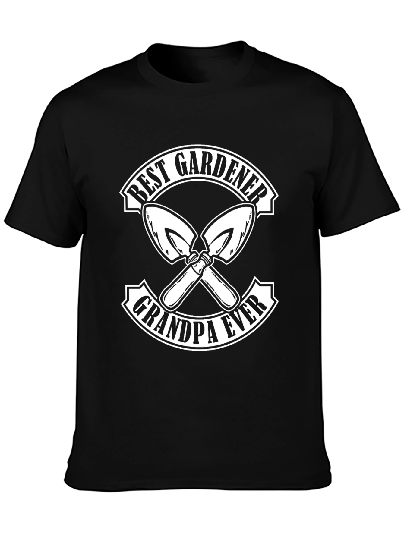 Black Best Gardener Grandpa Ever T-Shirt view 3