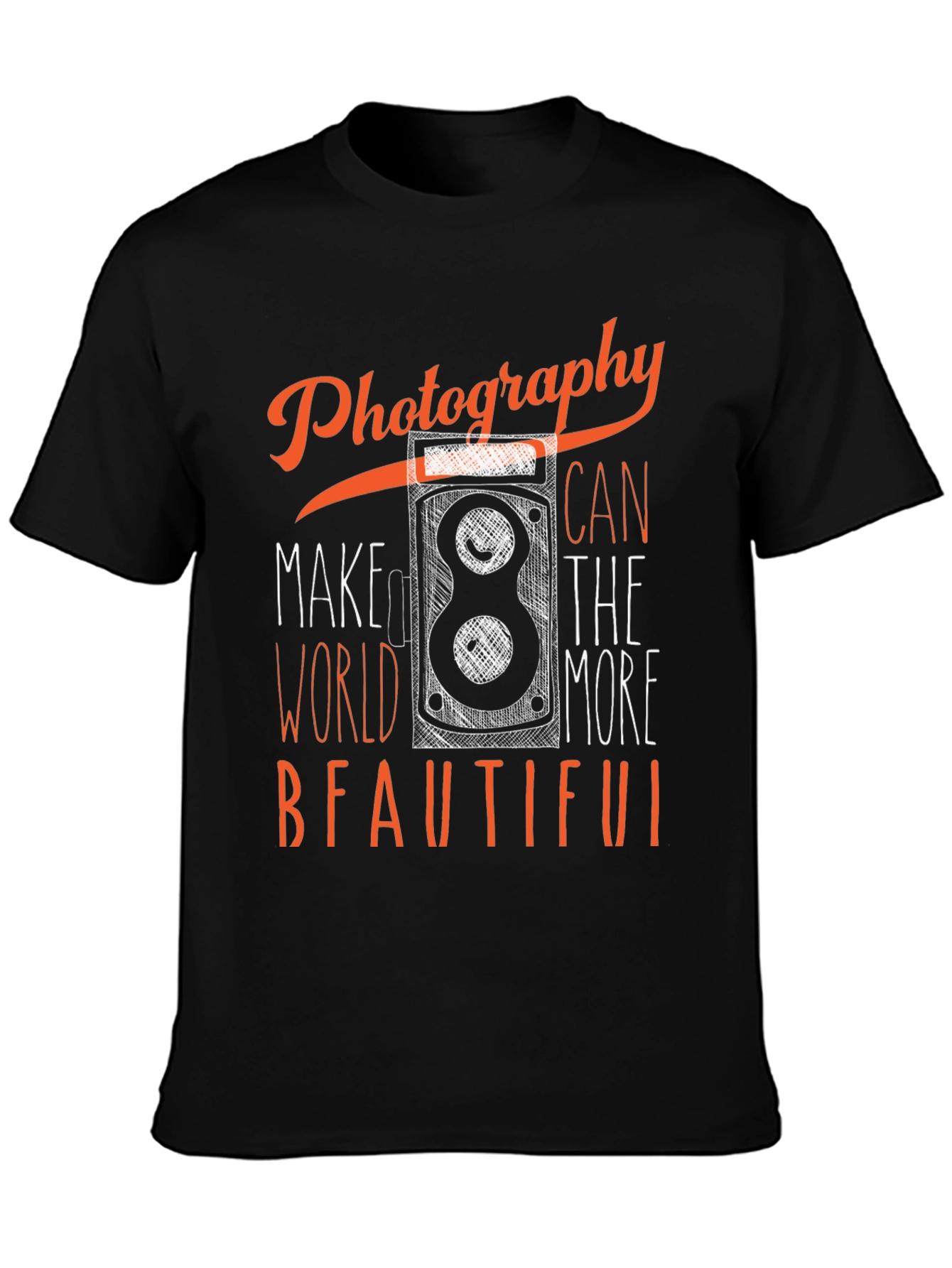 Black Photography Makes The World More Beautiful T-Shirt view 3