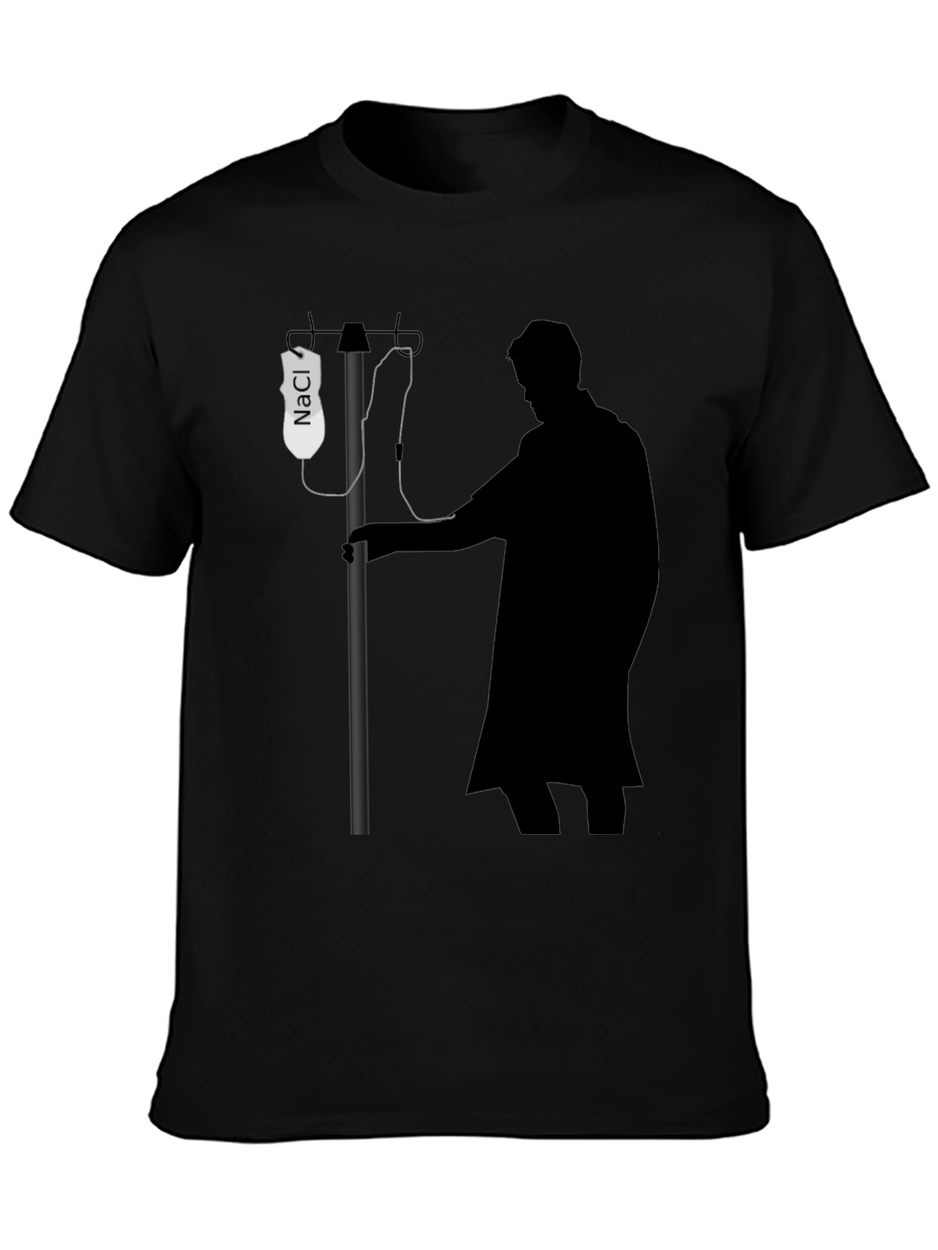 Black Medical Humor T-Shirt - 'House' Inspired Design view 3