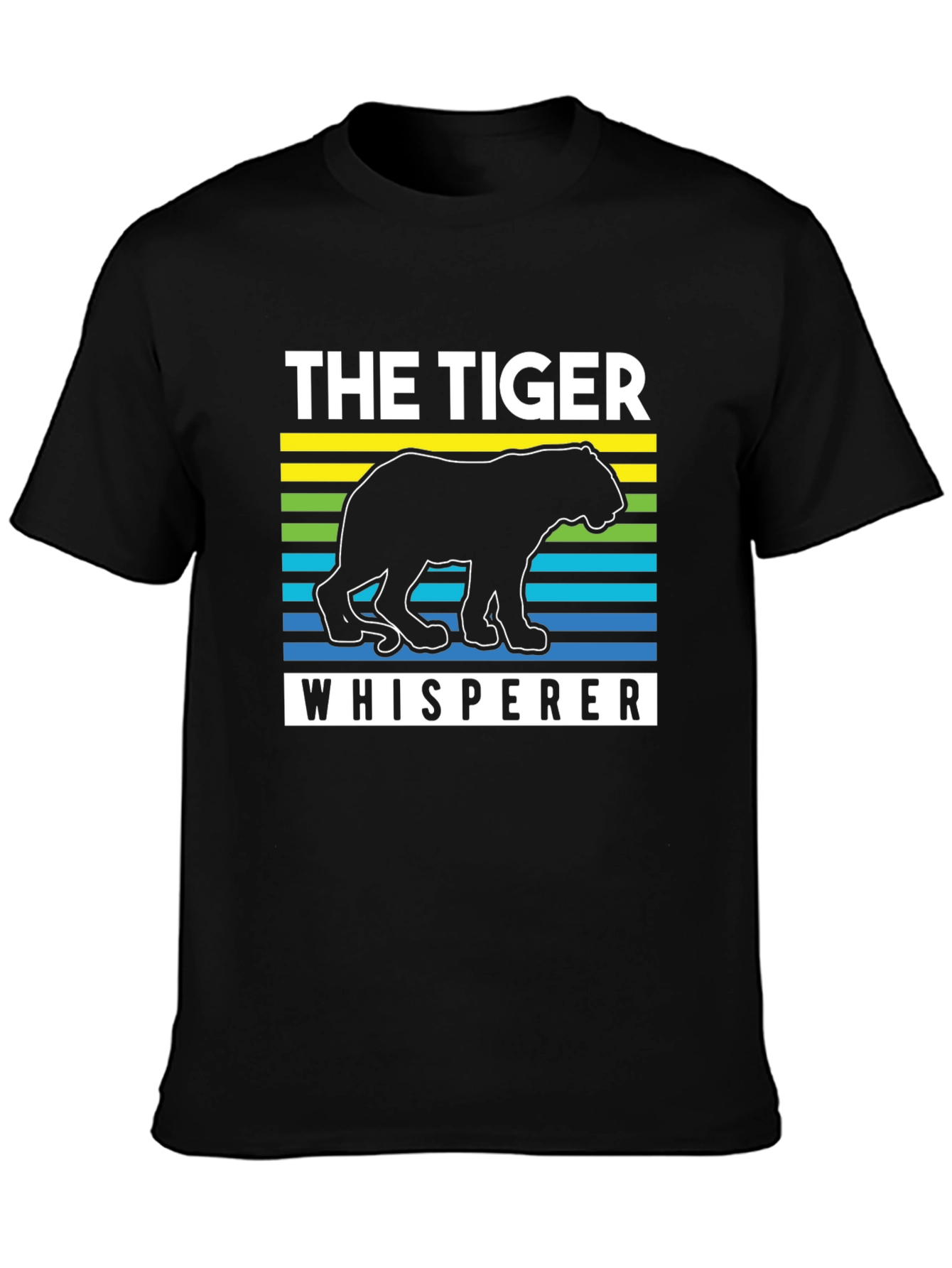 Black The Tiger Whisperer Graphic T-Shirt view 3