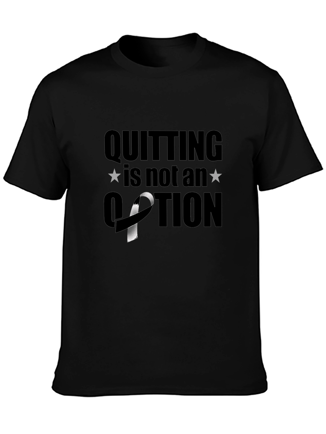 Black Quitting is Not an Option T-Shirt view 3