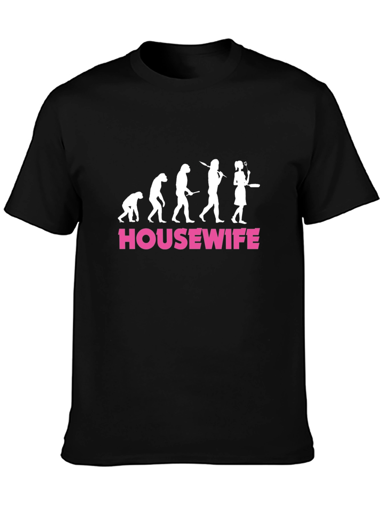 Black Housewife Evolution Graphic Tee - Funny Women's T-Shirt view 3