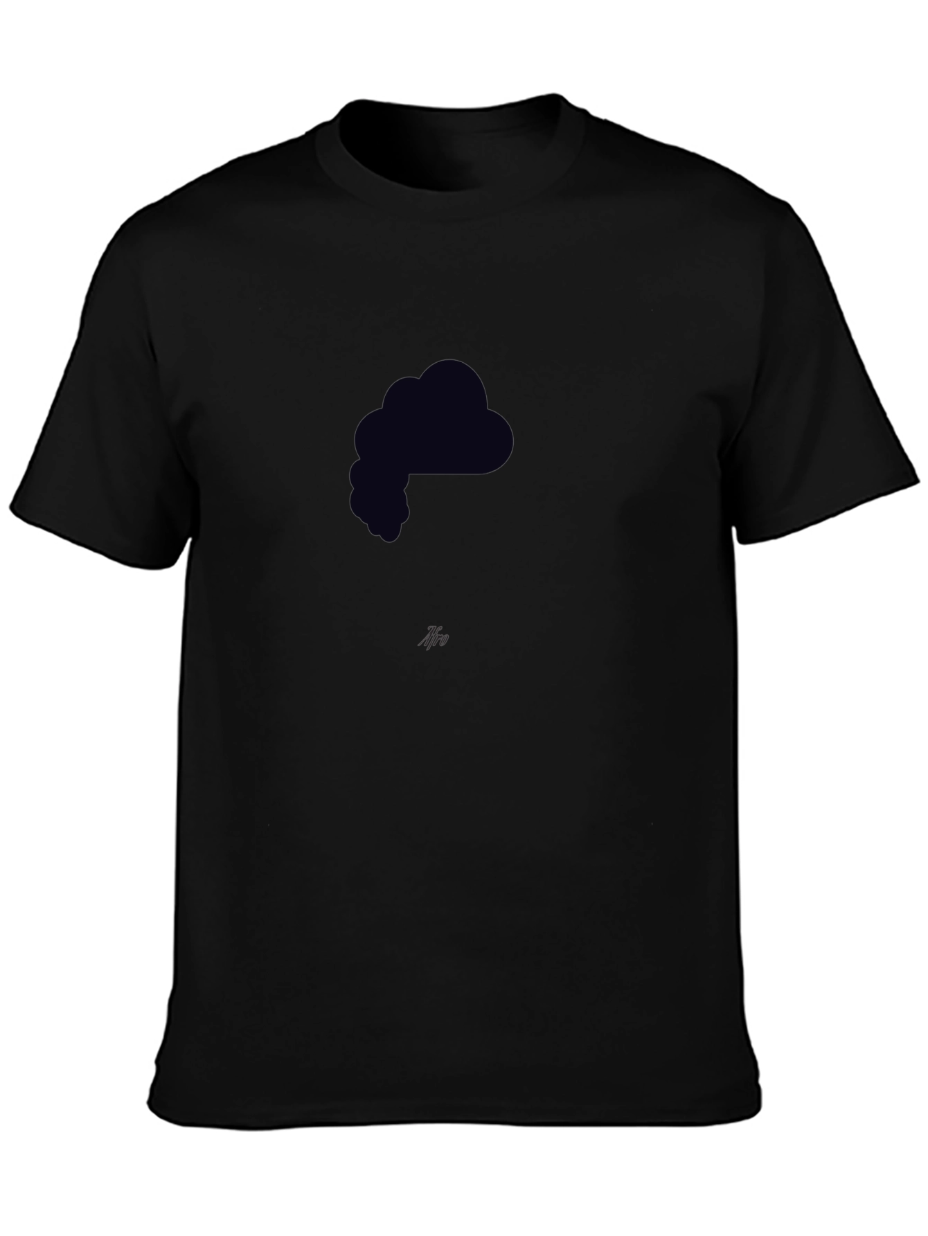 Black Black Graphic Tee - Minimalist Design view 3