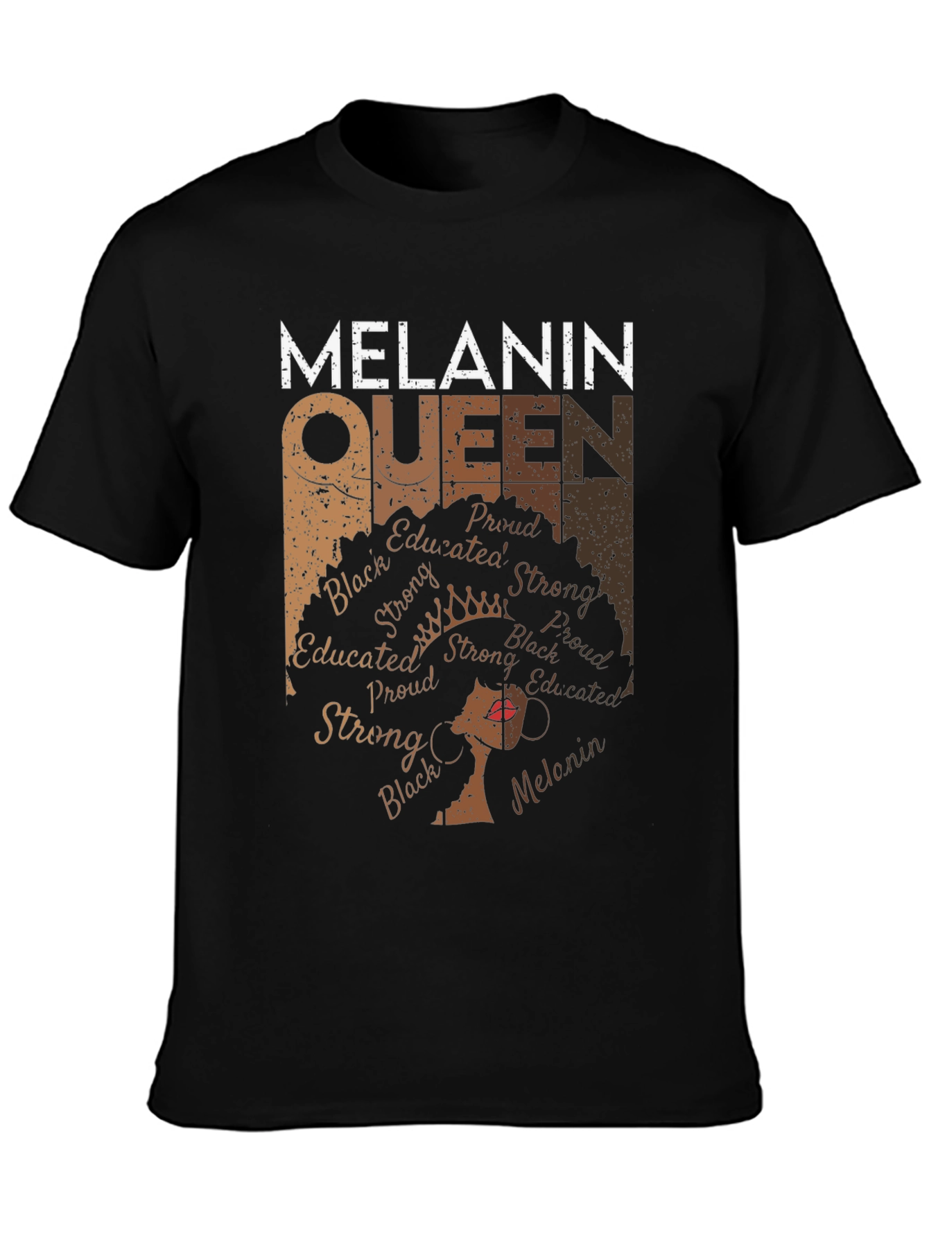 Melanin Queen Graphic T-Shirt - Black Pride - 3