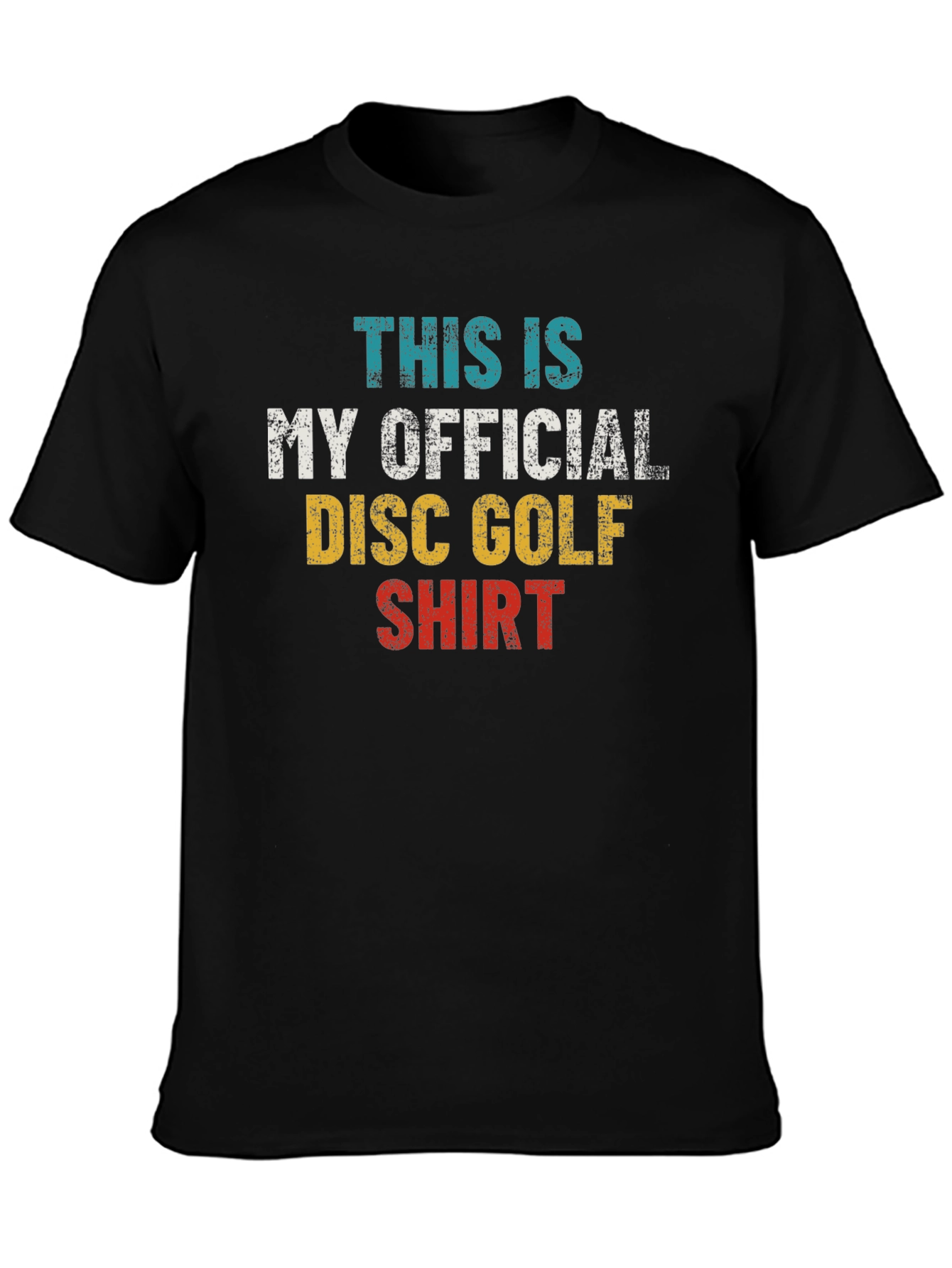 Black Official Disc Golf Shirt - Unique Tee view 3