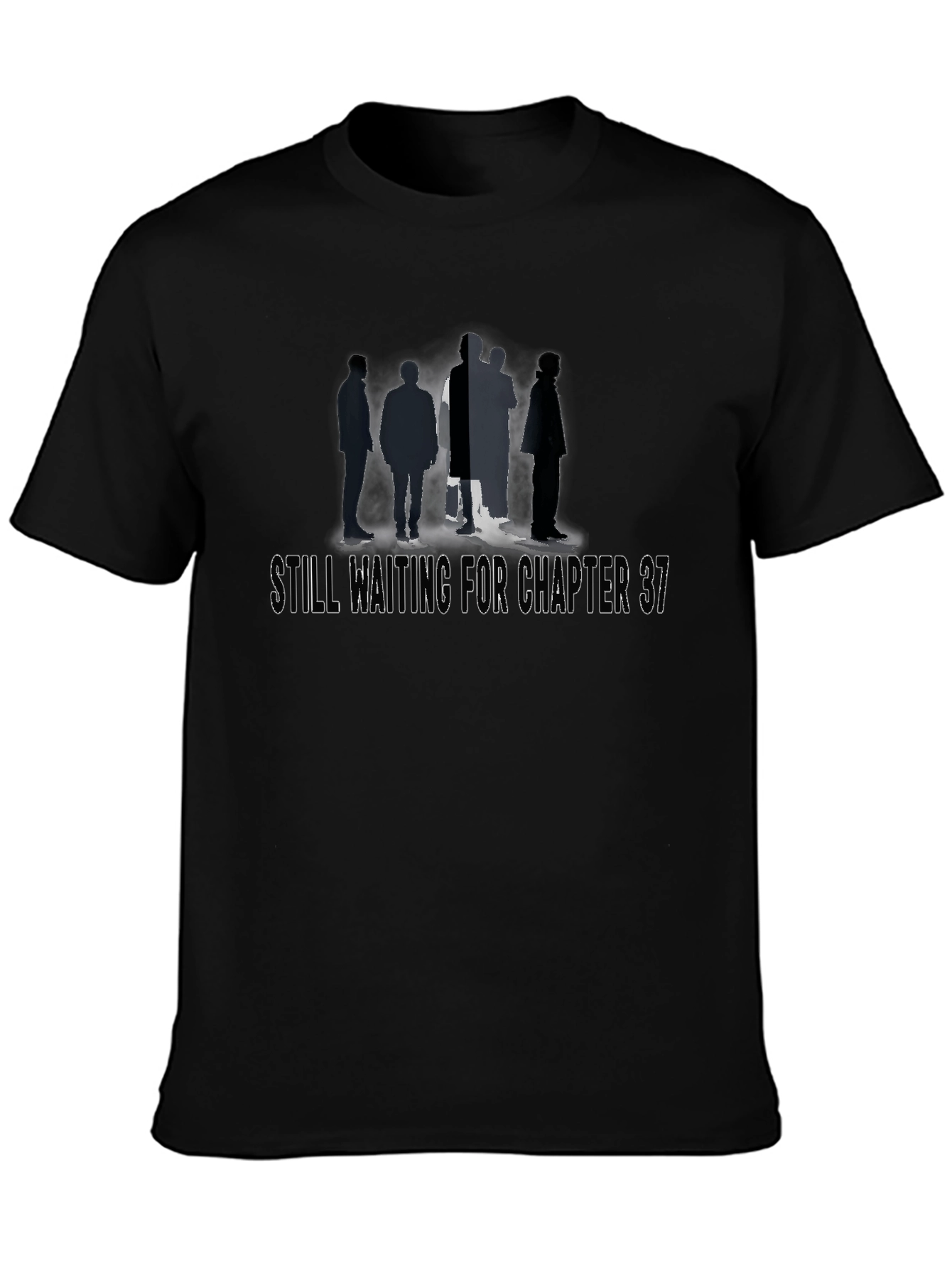 Black Still Waiting for Chapter 37 T-Shirt view 3