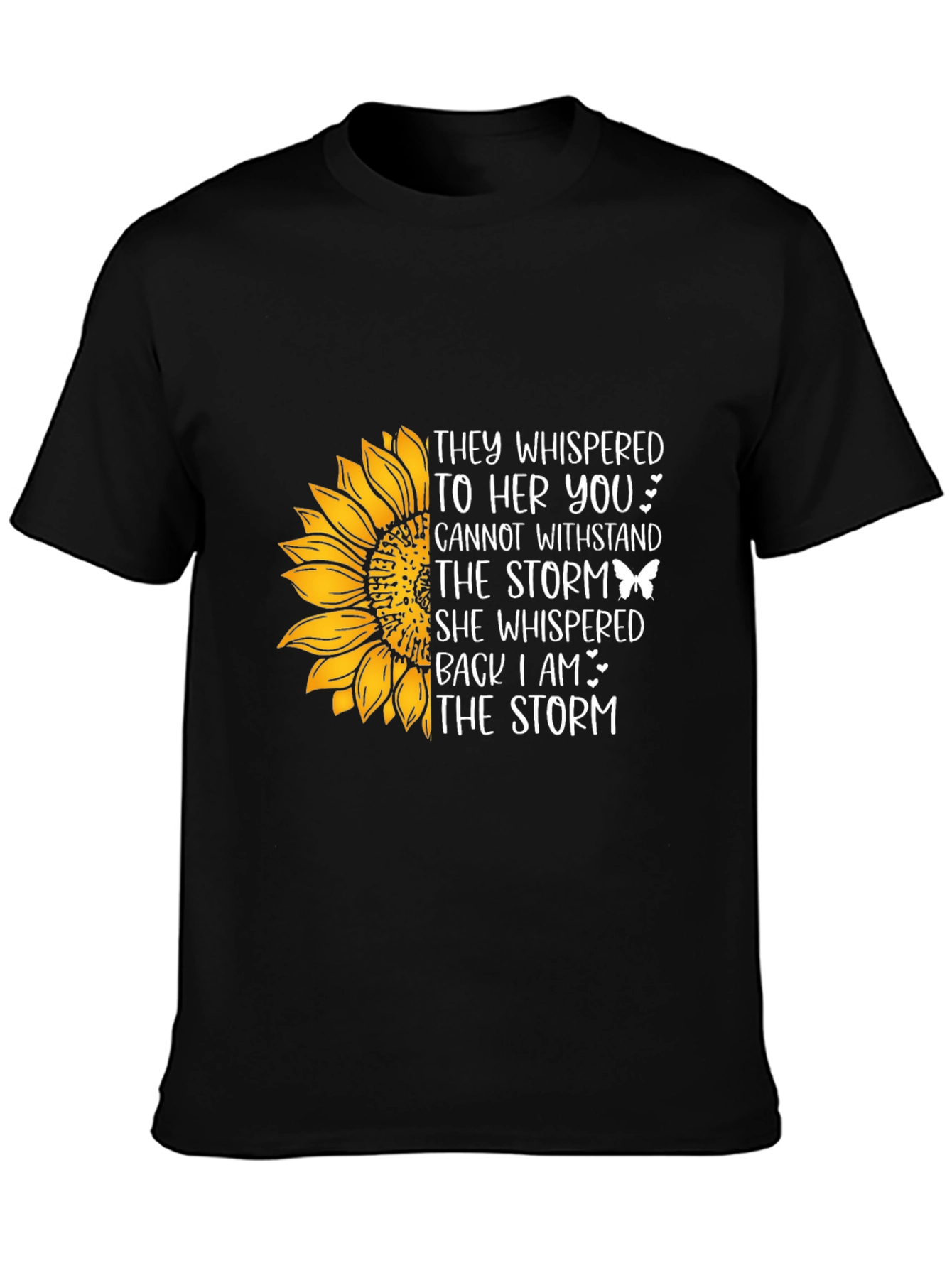 Black Sunflower 'I am the Storm' Graphic Tee - Black view 3
