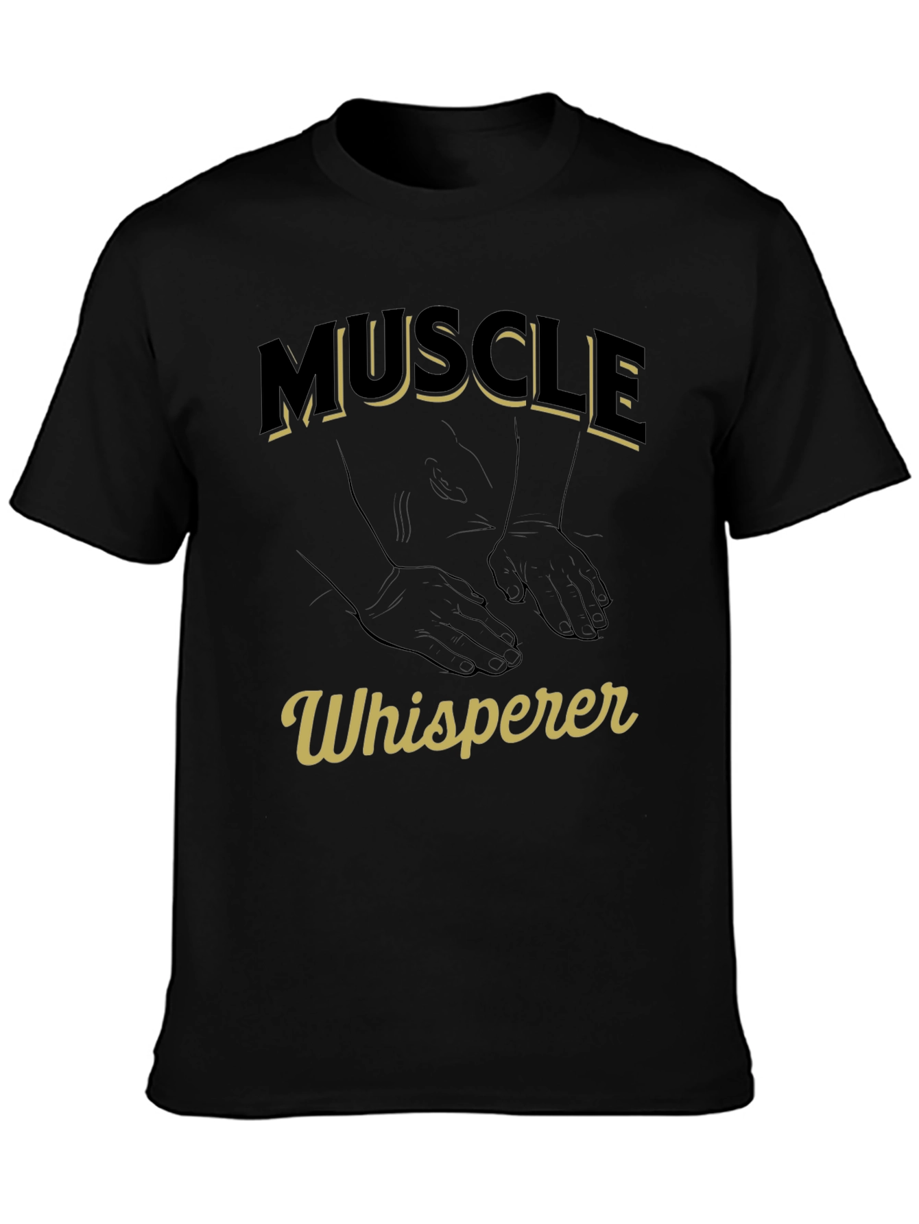Muscle Whisperer Graphic T-Shirt - Black - 3
