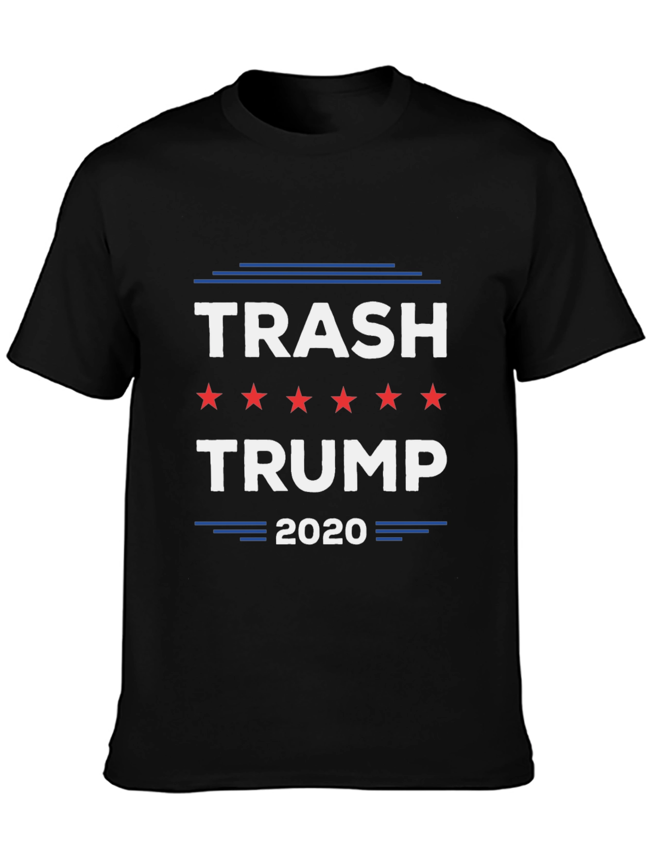 Black Trash Trump 2020 Graphic Tee - Anti-Trump T-Shirt view 3