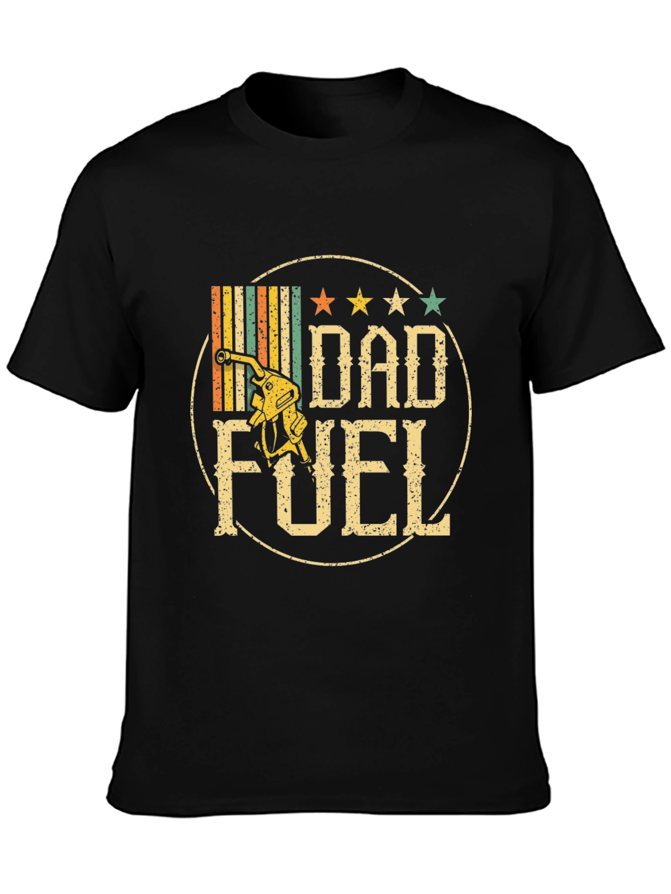 Black Dad Fuel Graphic Tee - Father's Day Gift view 3