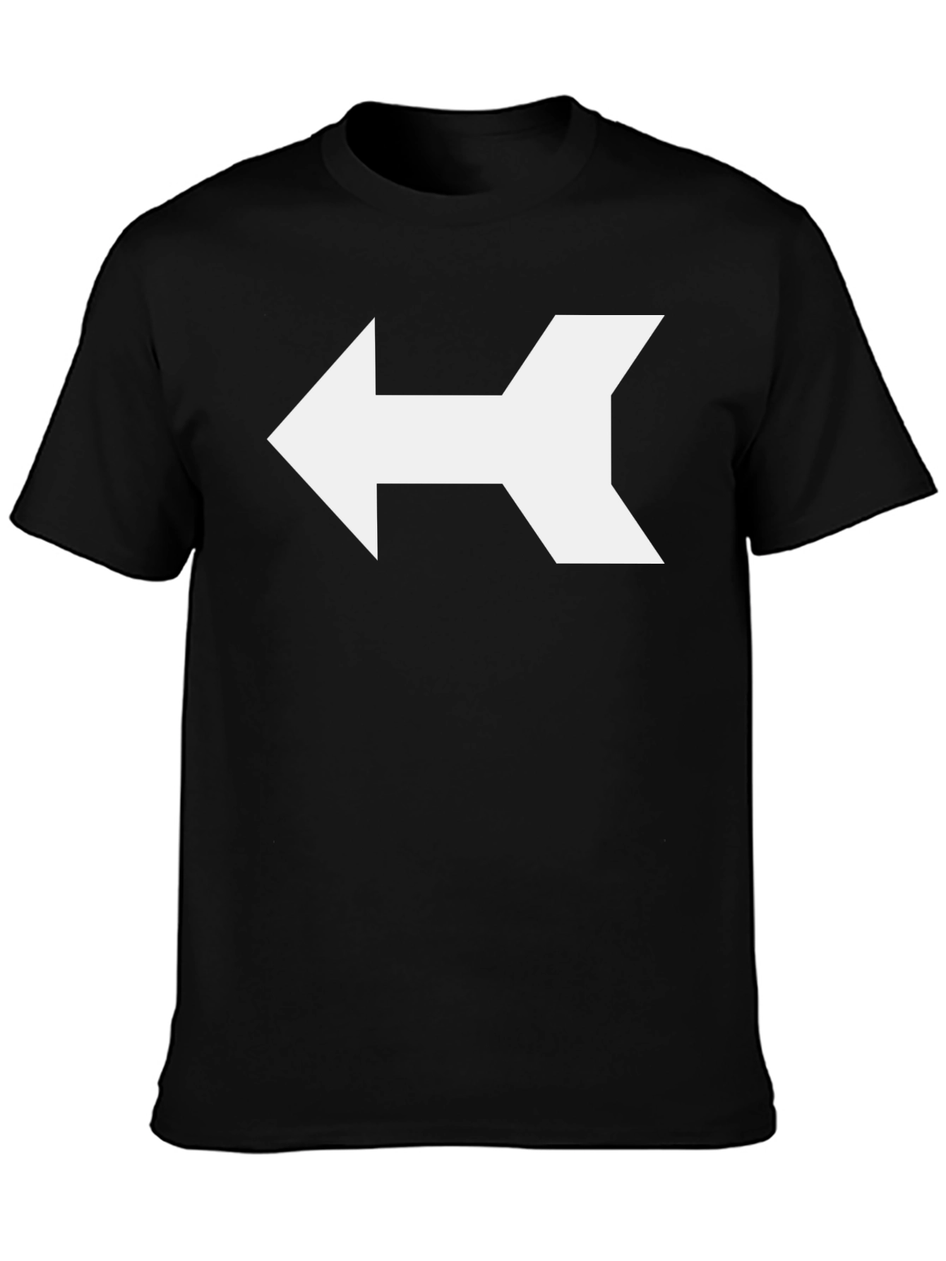 Black Arrow Graphic Tee - Modern Directional Design view 3