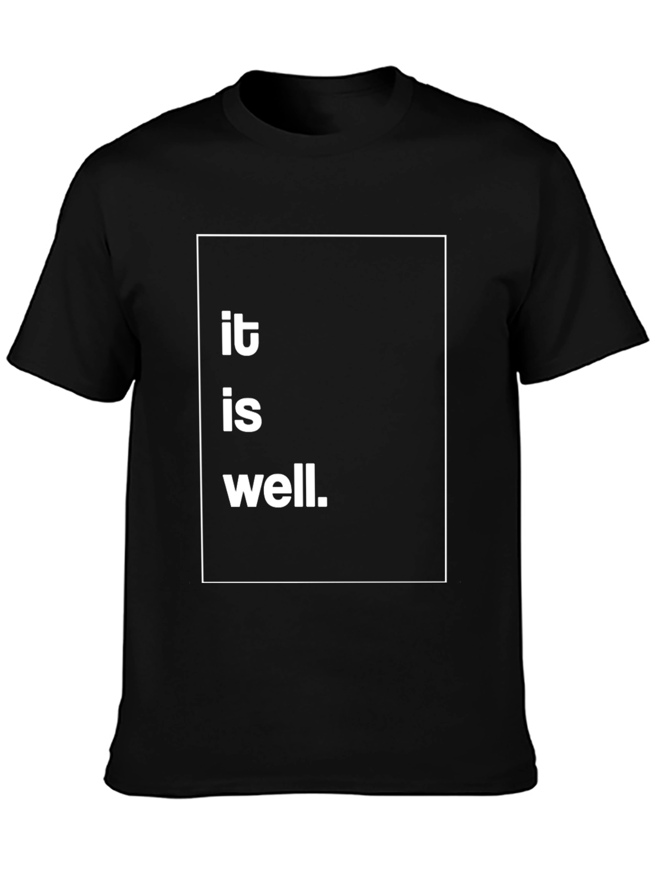 Black It Is Well T-Shirt - Comfort Fit view 3