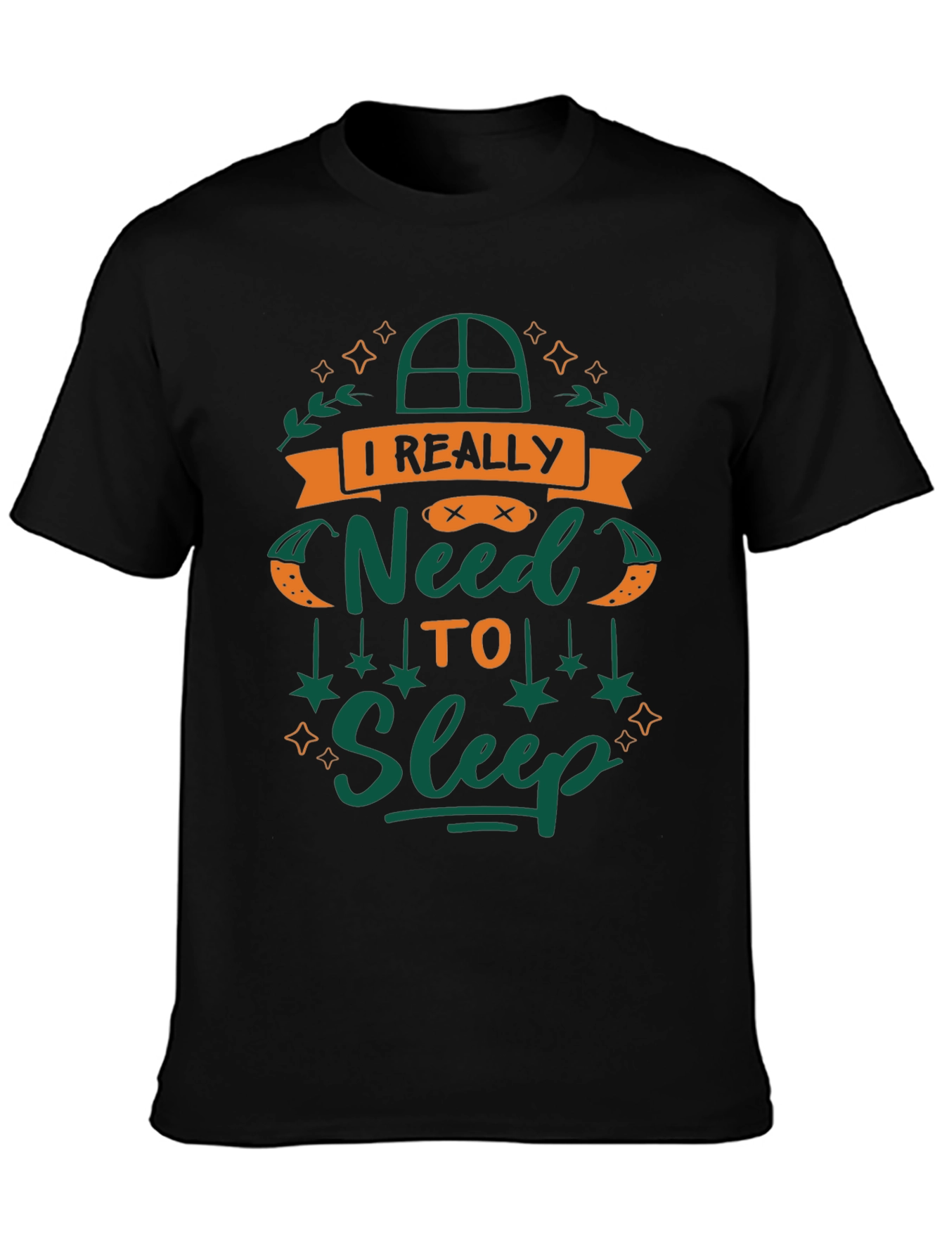 Black I Really Need To Sleep Graphic T-Shirt view 3