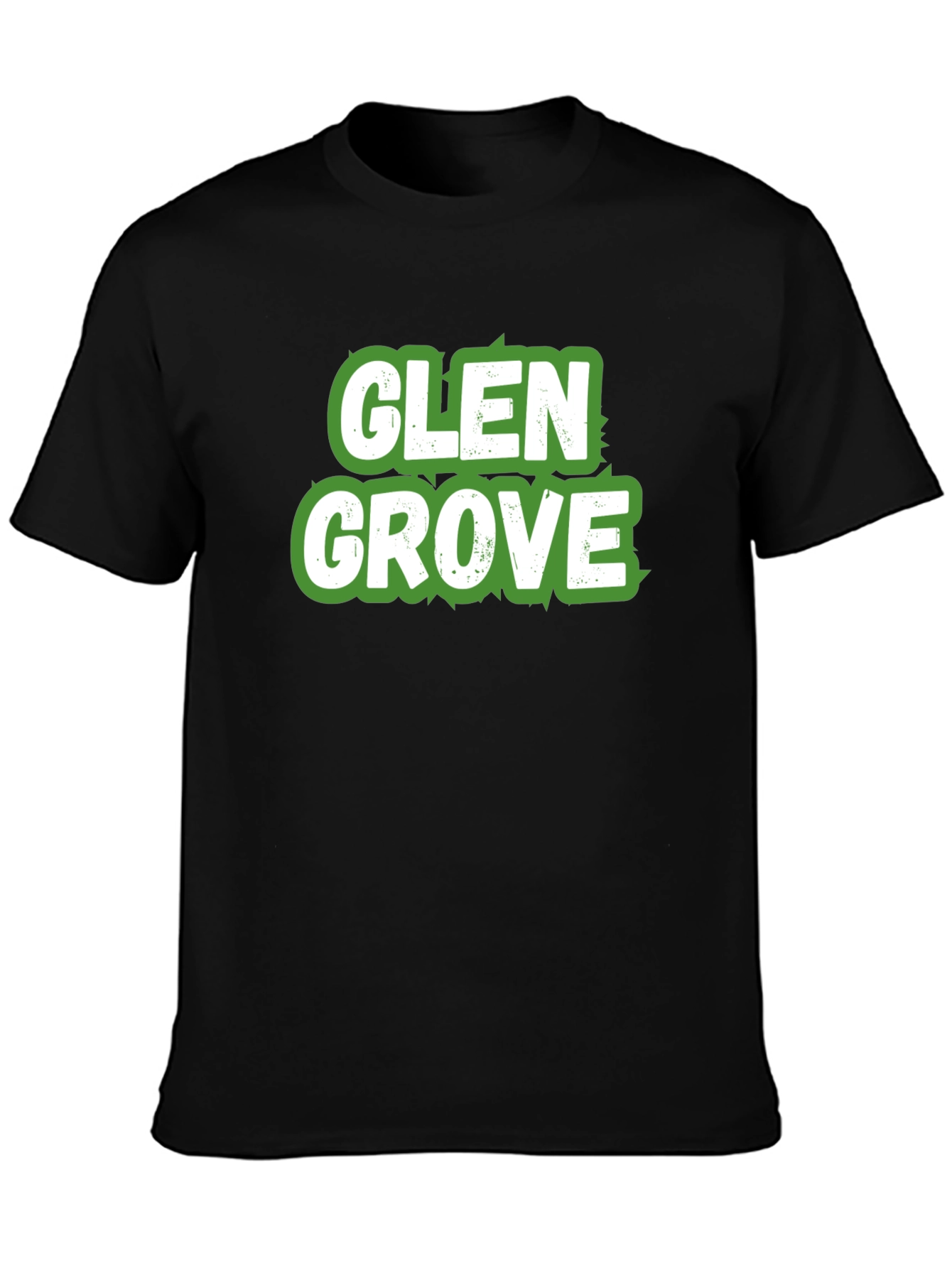 Black Glen Grove Graphic Tee - Classic Crew Neck view 3