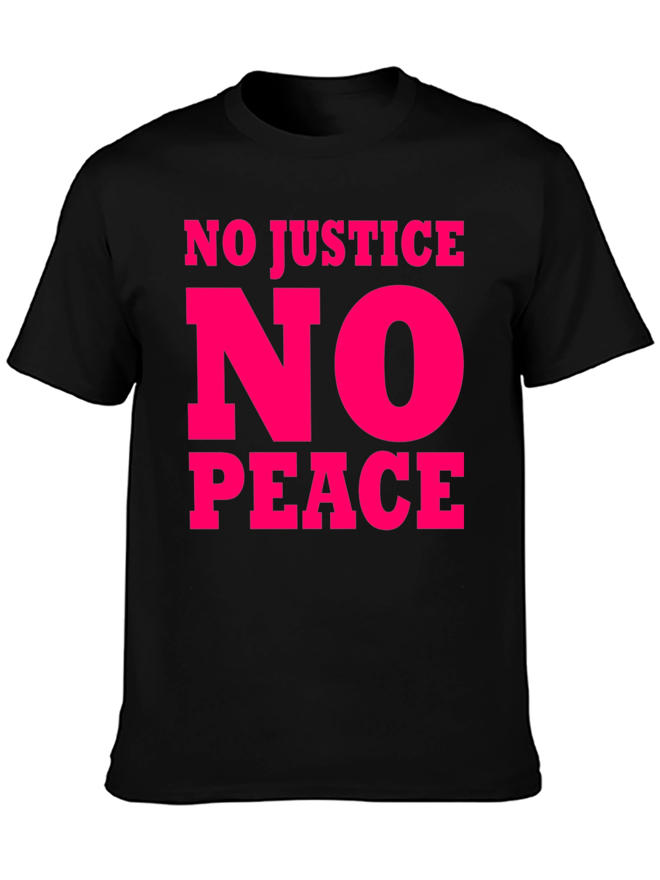 Black No Justice No Peace Graphic Tee view 3